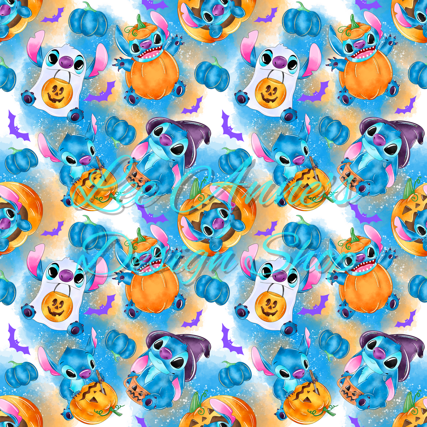 Stitch Halloween Seamless