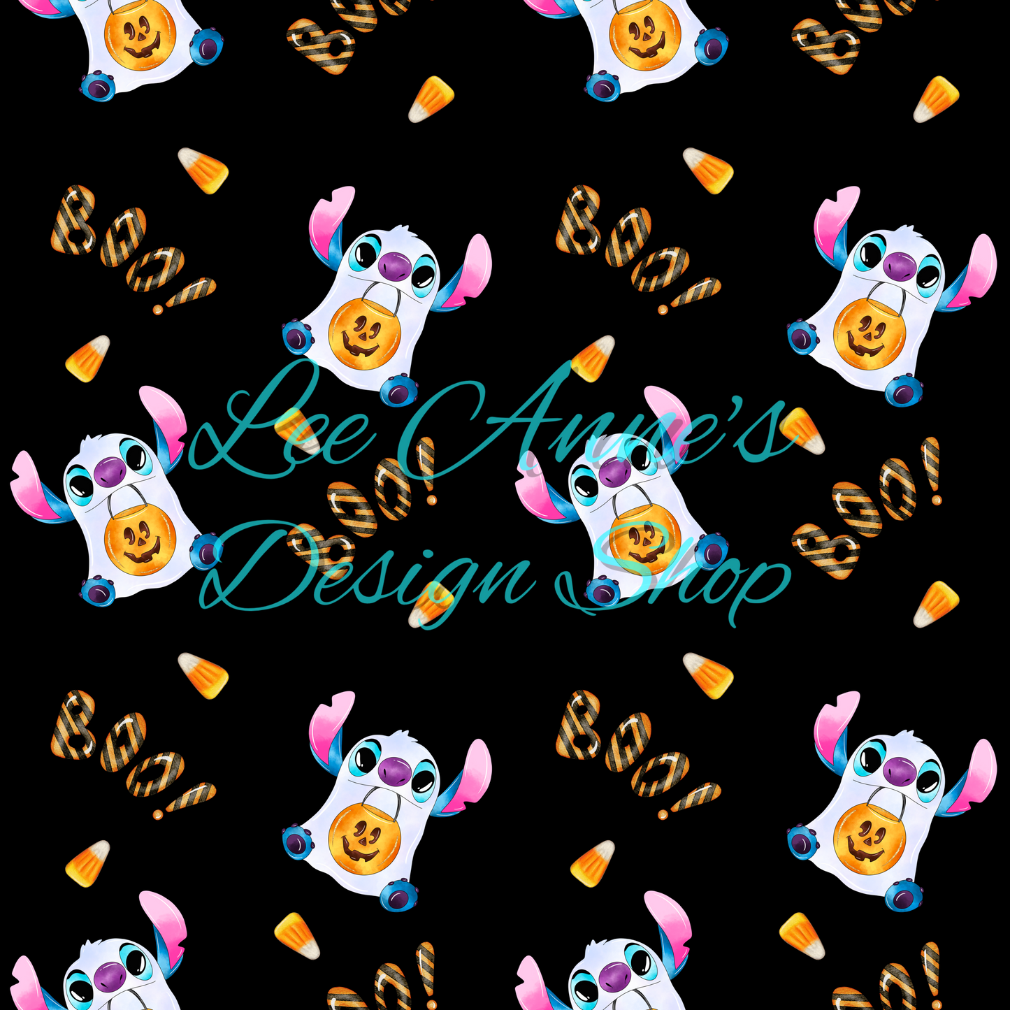 Stitch Halloween Seamless
