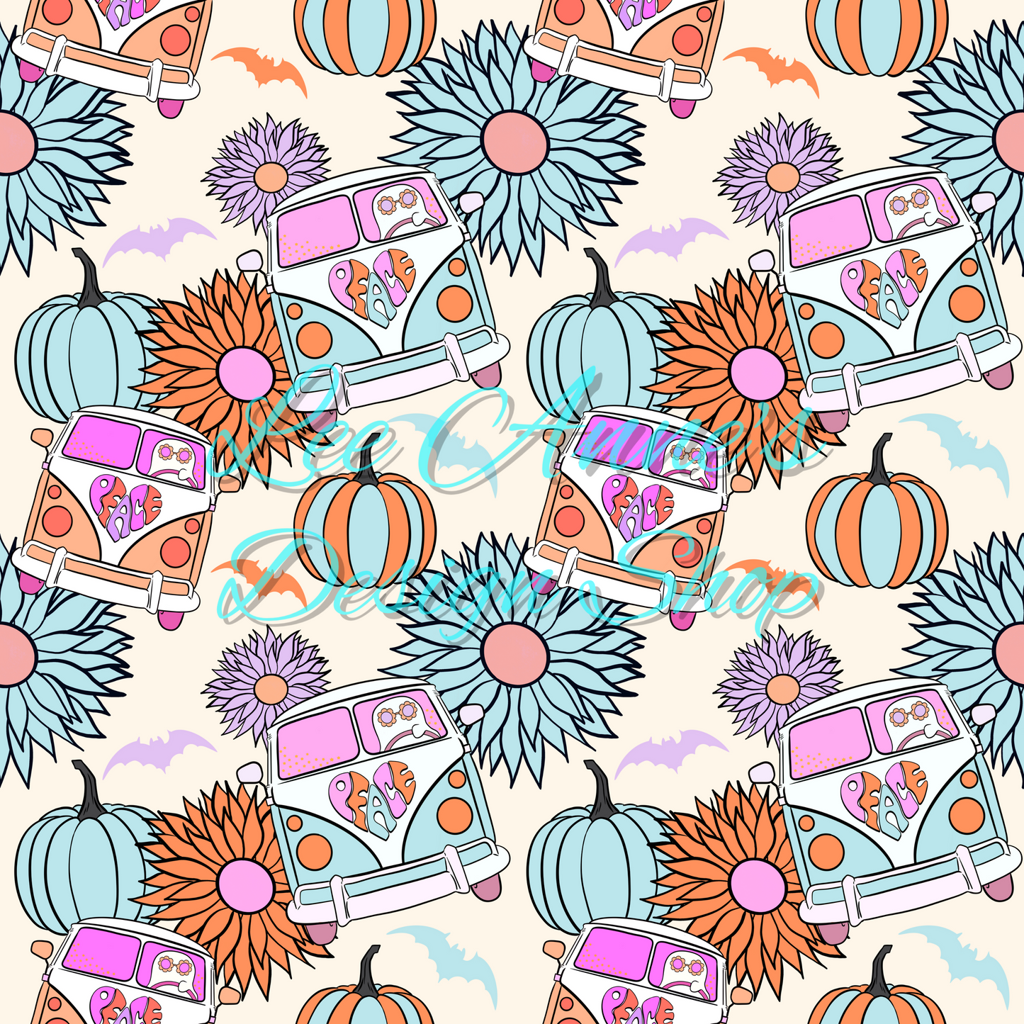Groovy Halloween Seamless