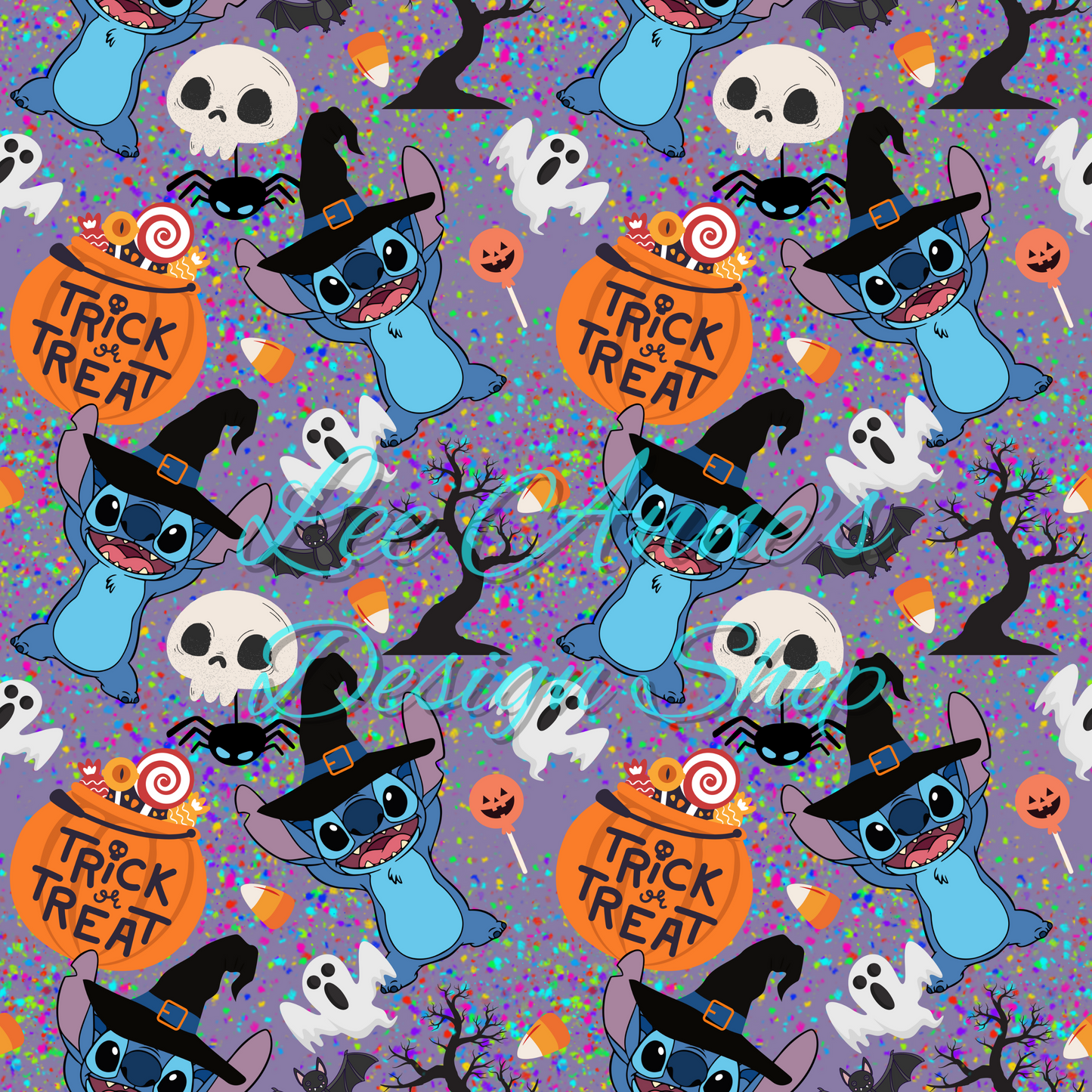 Stitch Halloween Seamless