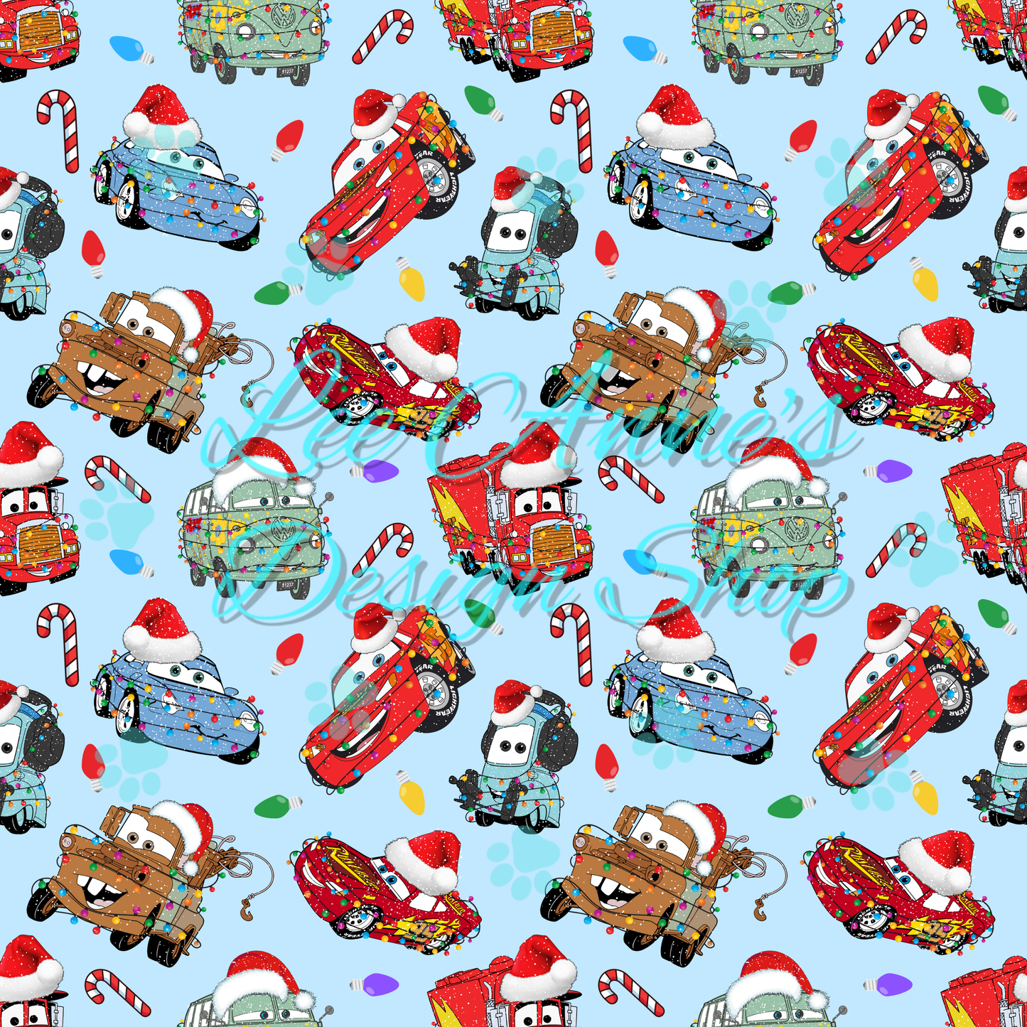 Cars Christmas Seamless