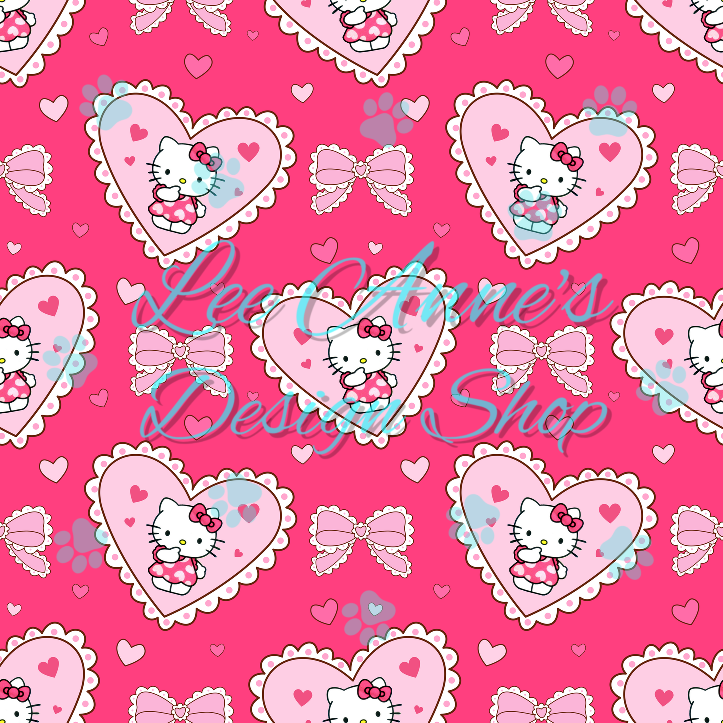 Kitty Valentines Seamless