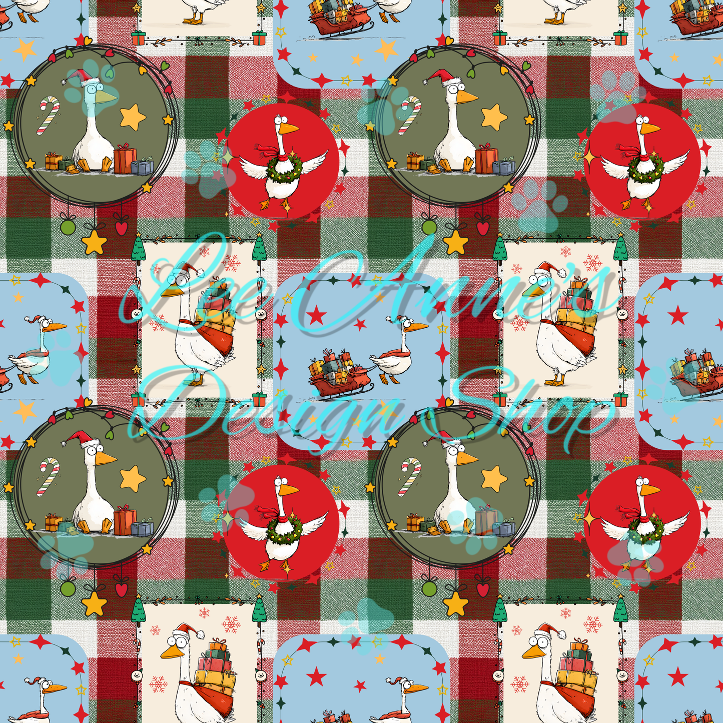 Christmas Goose Seamless