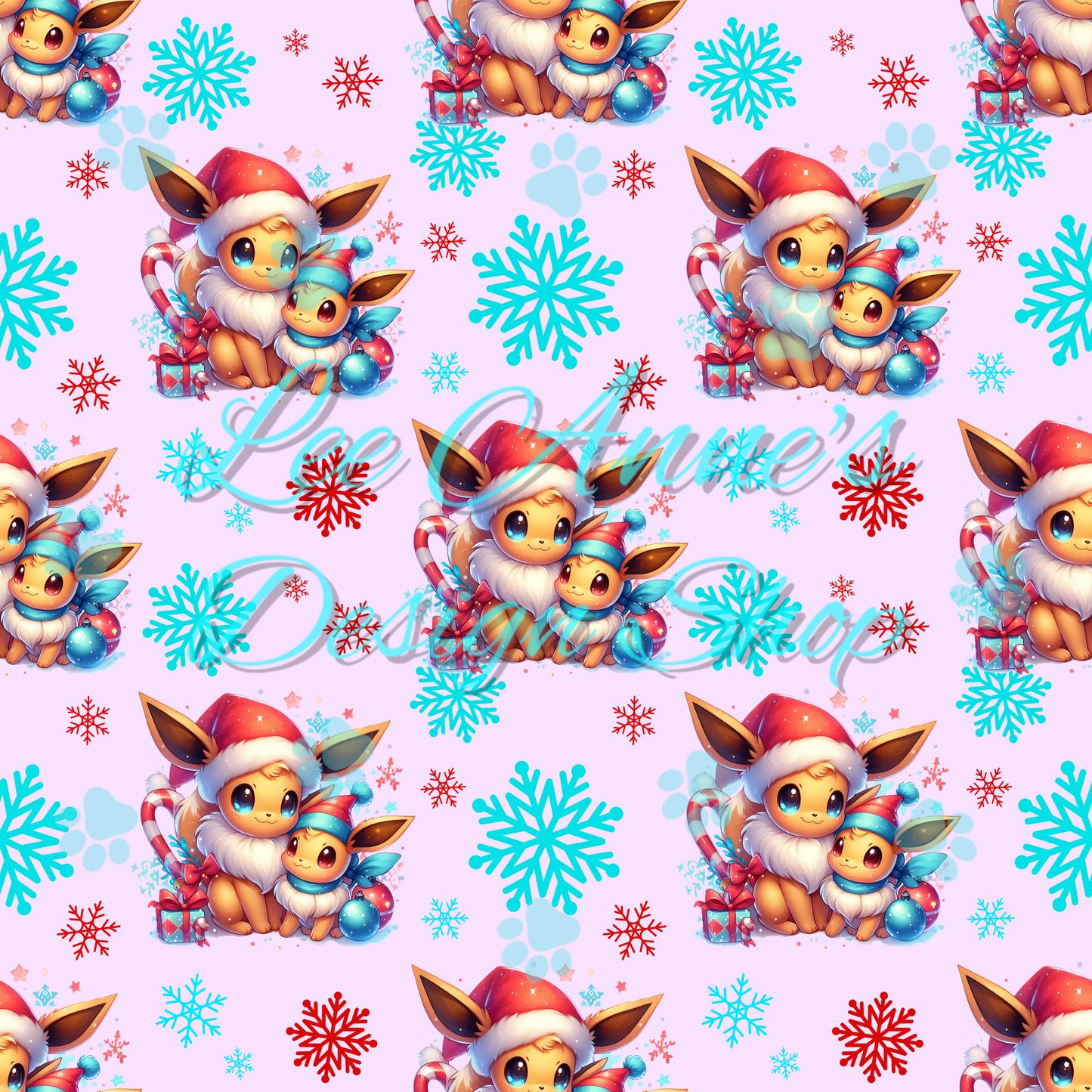 Poke Christmas Seamless