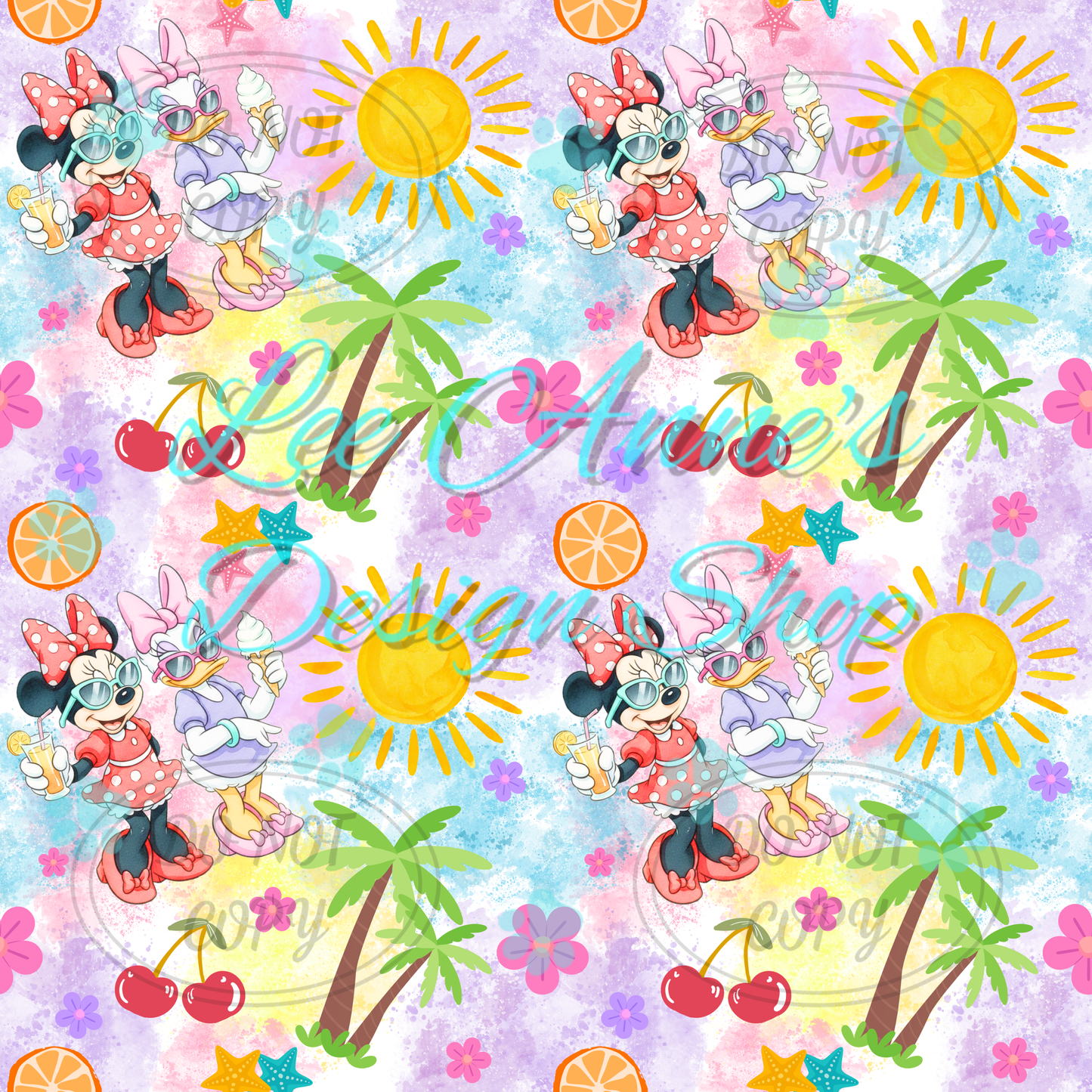 Mouse Summer Seamless