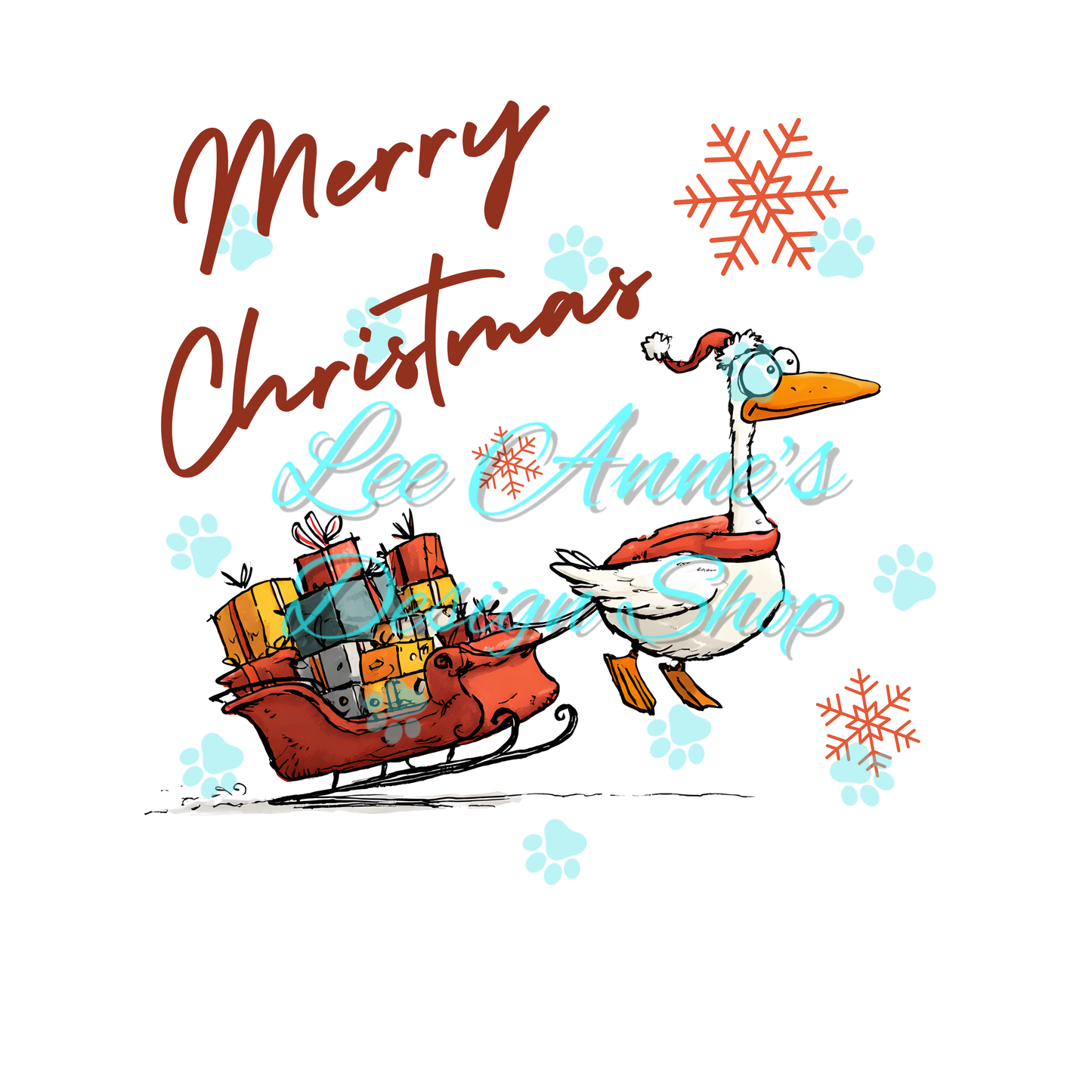 Christmas Goose Sublimation