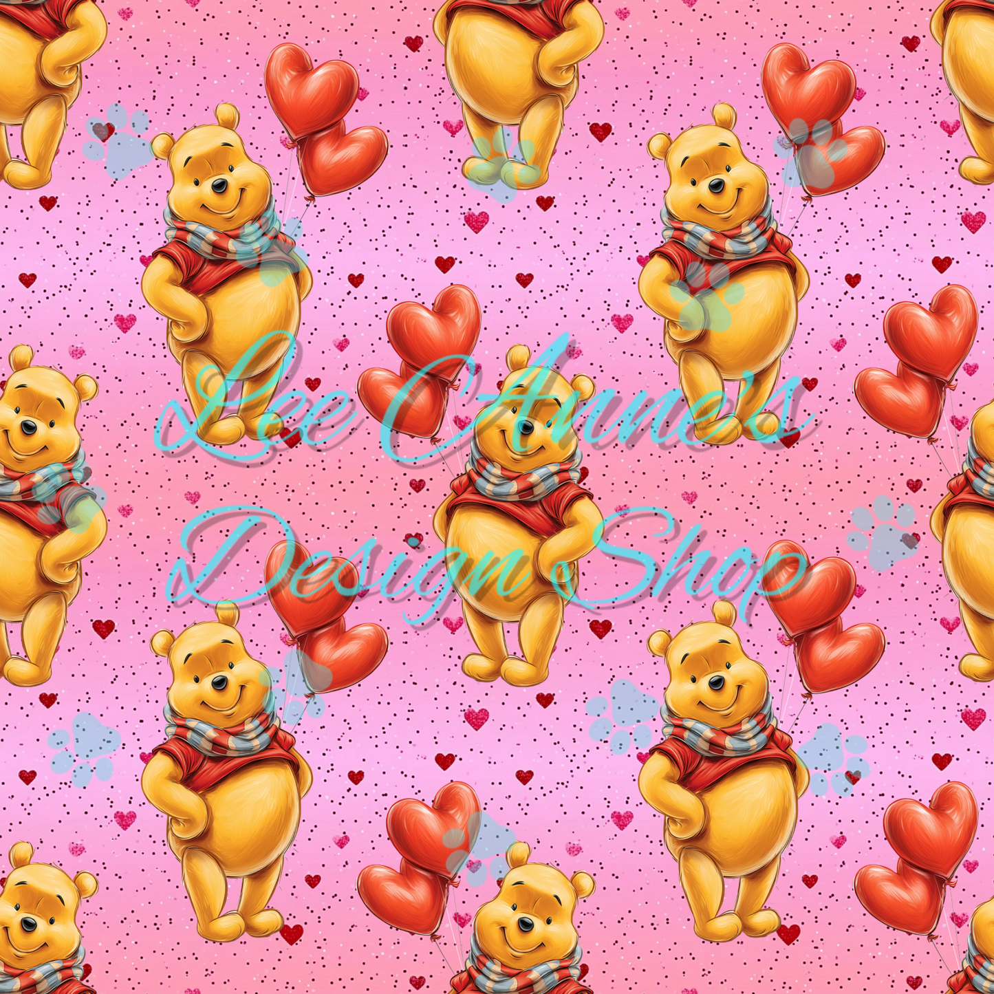 Bear Valentines Seamless