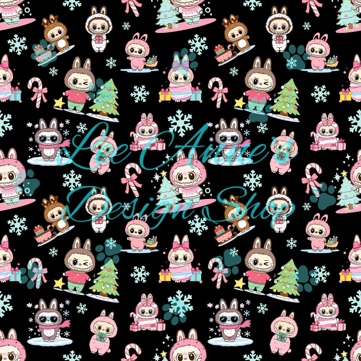 Christmas Monster Seamless