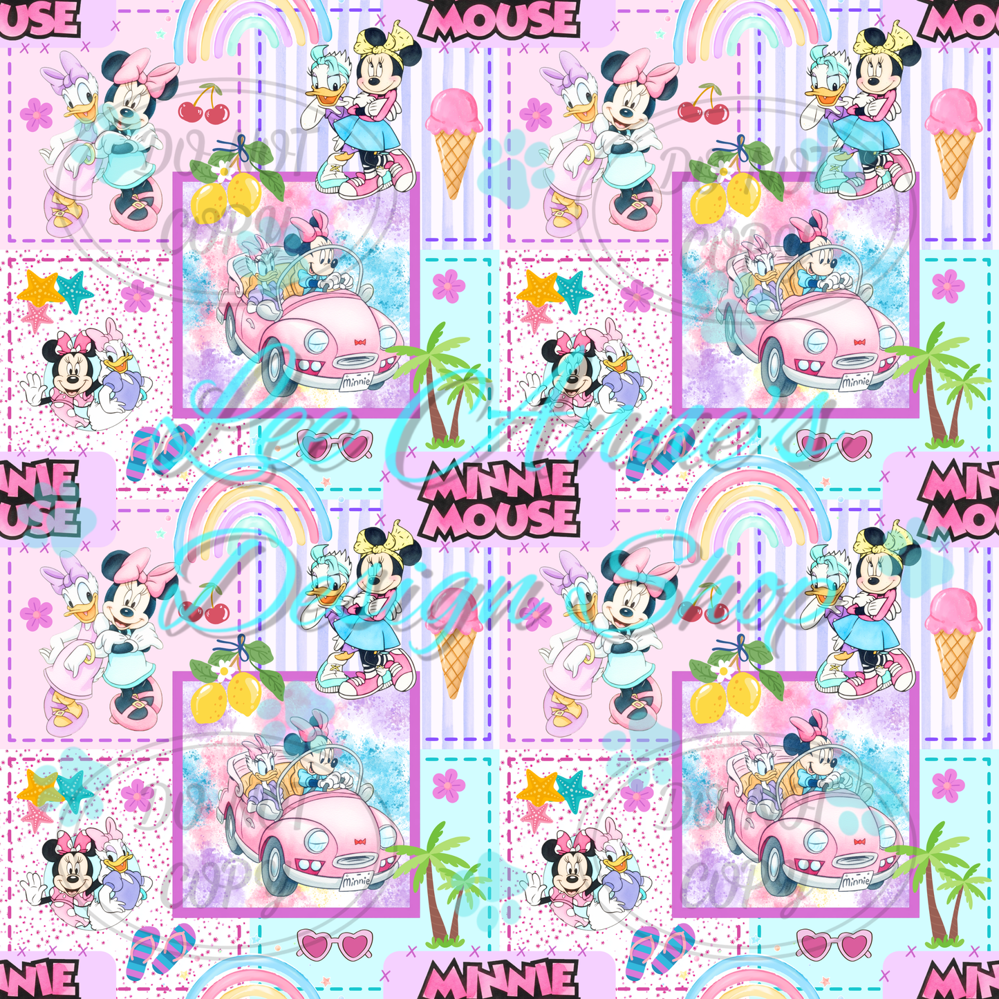 Mouse Summer Seamless
