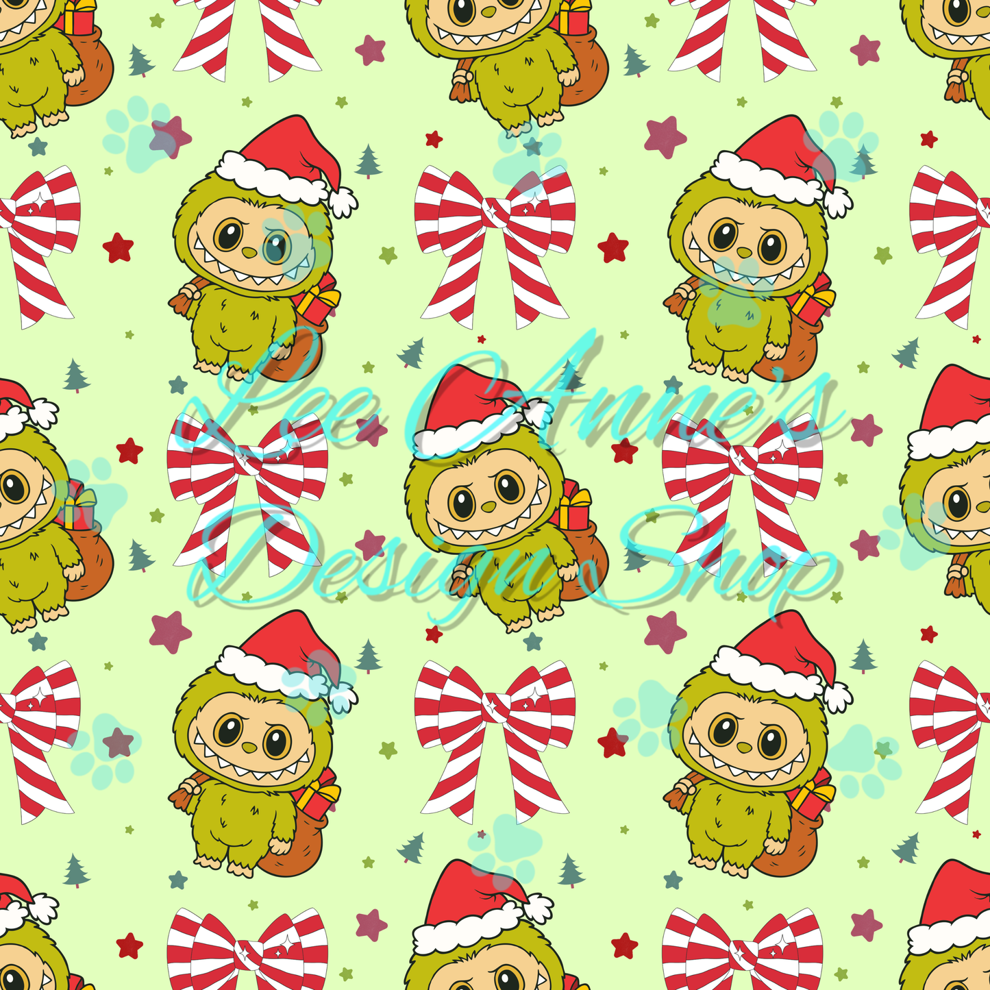 Christmas Monster Seamless