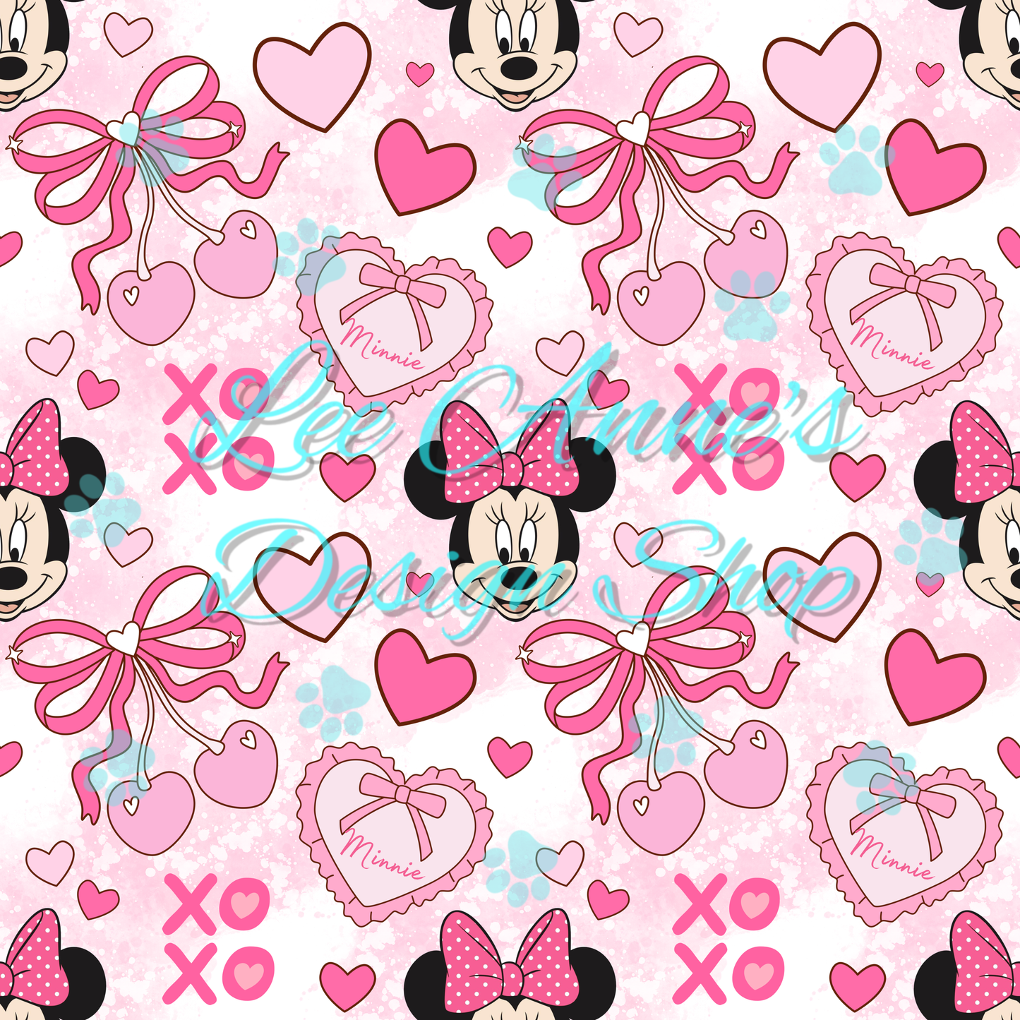 Mouse Valentines Seamless
