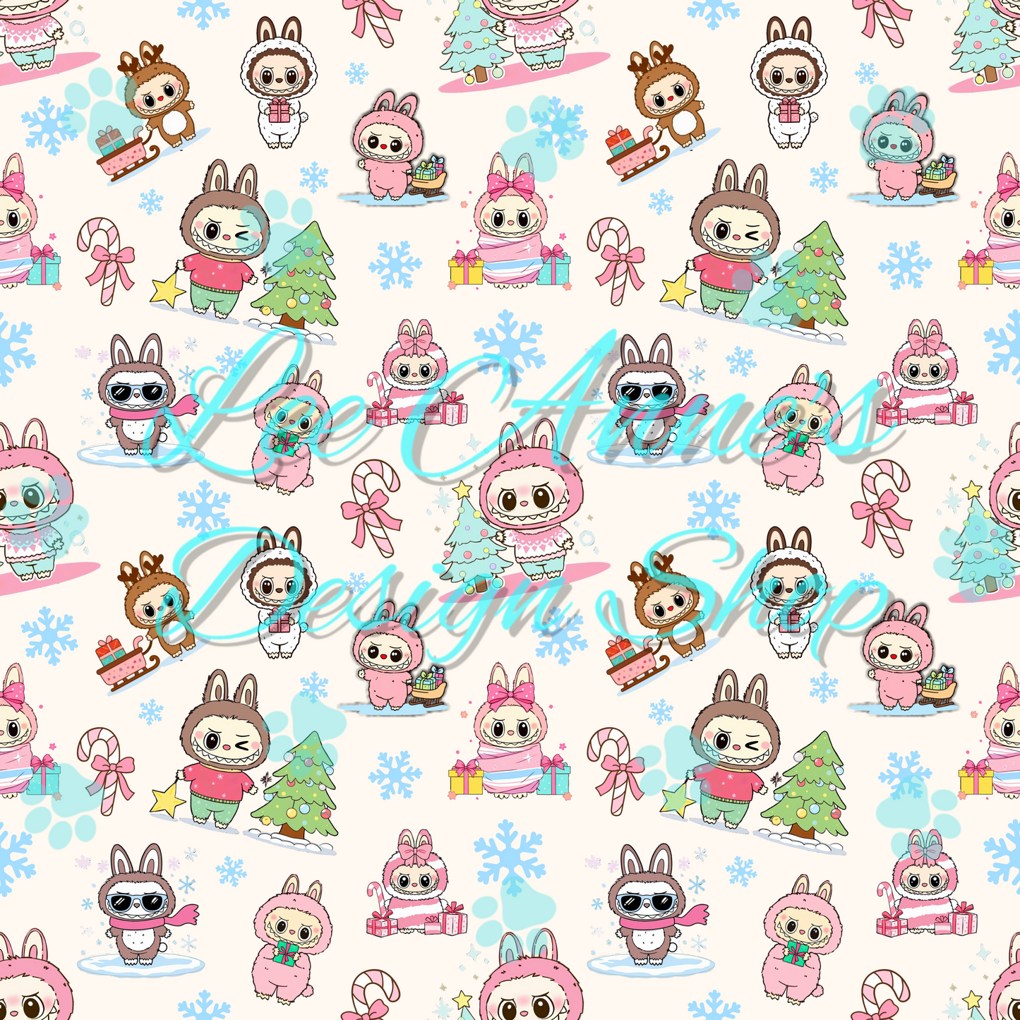 Christmas Monster Seamless