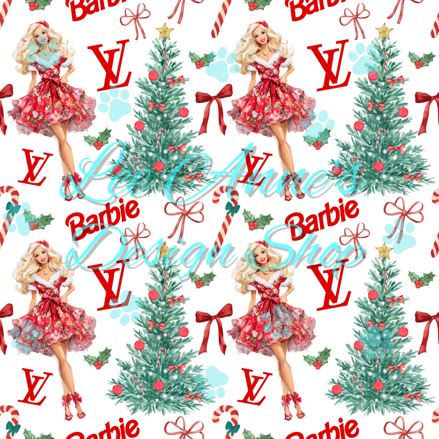 Christmas Doll Boujee Seamless