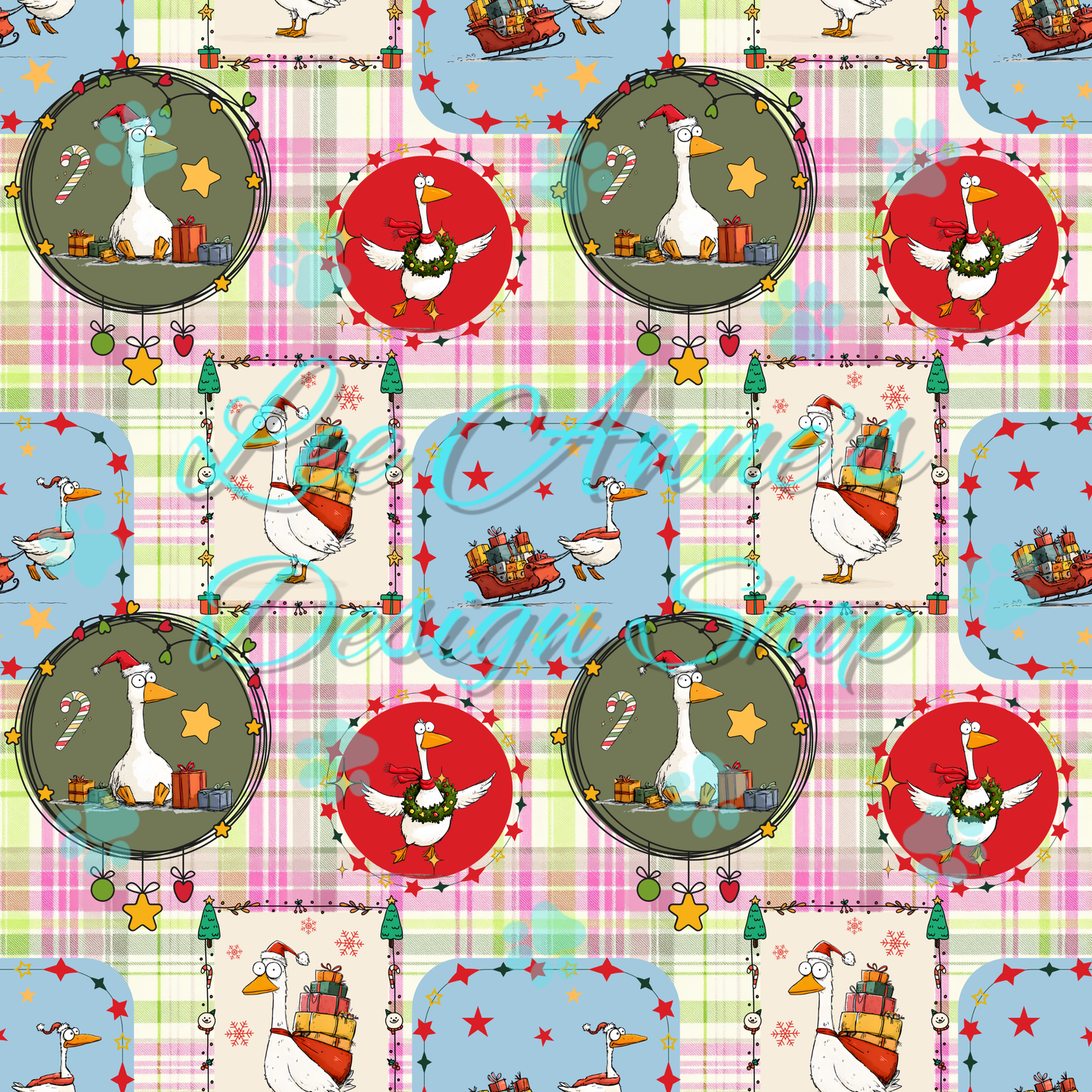Christmas Goose Seamless