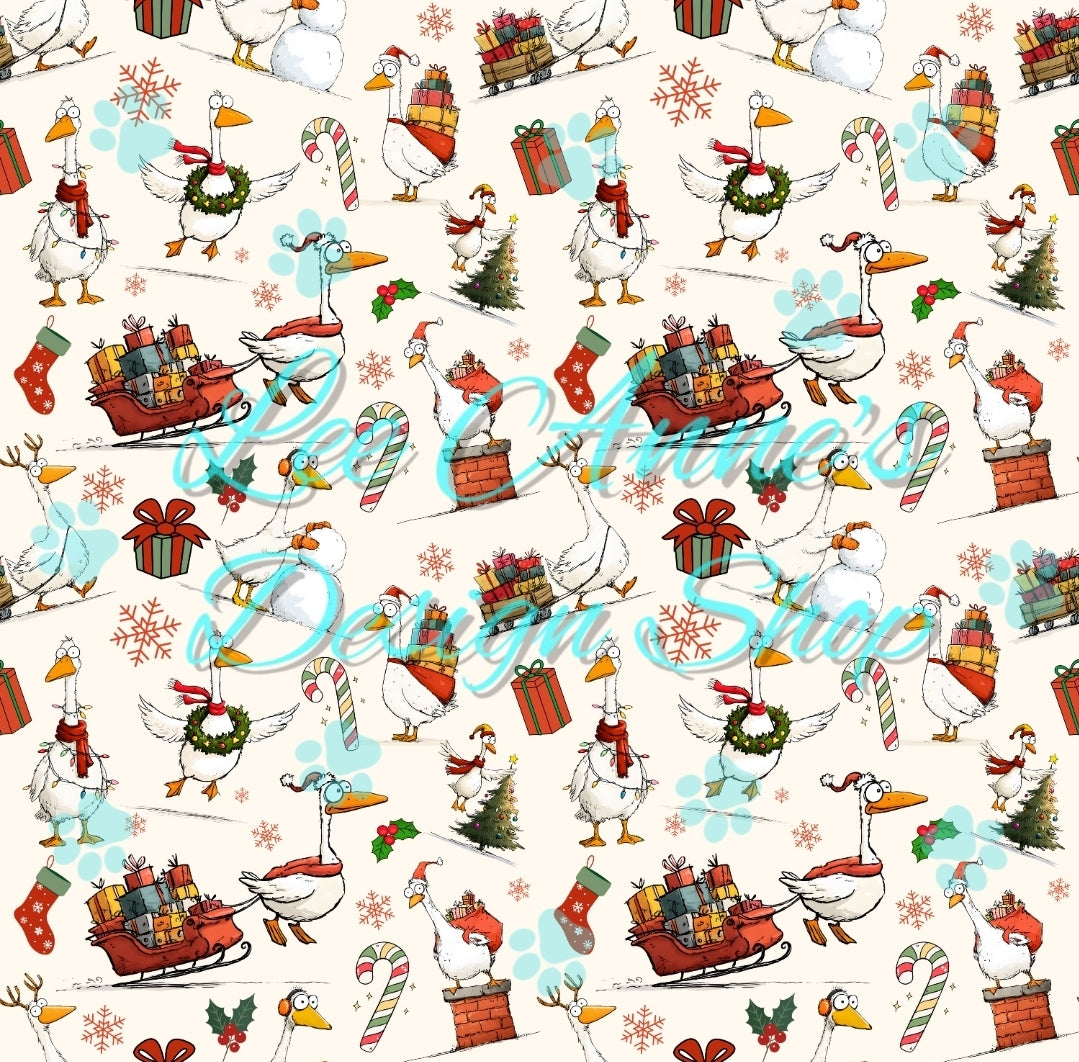 Christmas Goose Seamless
