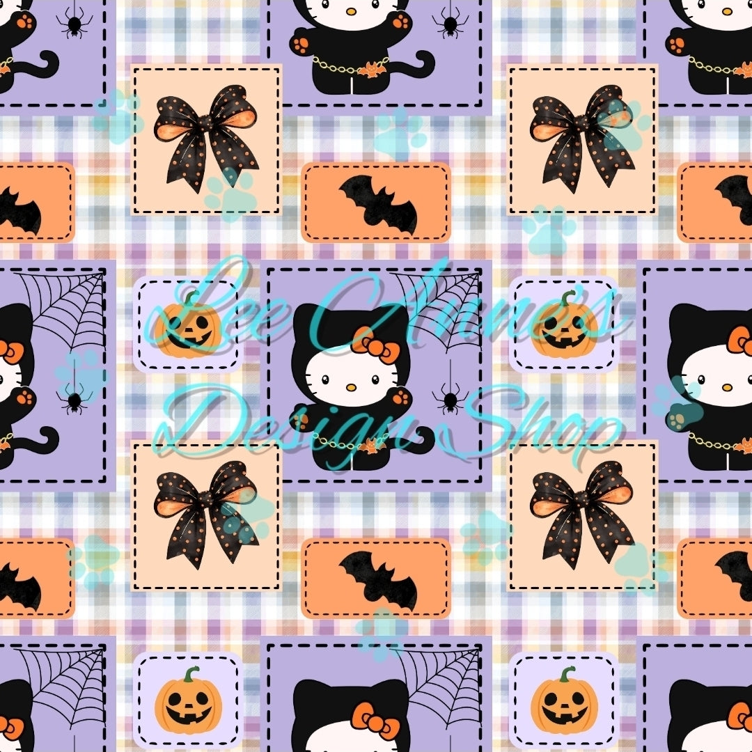 Halloween Kitty Seamless