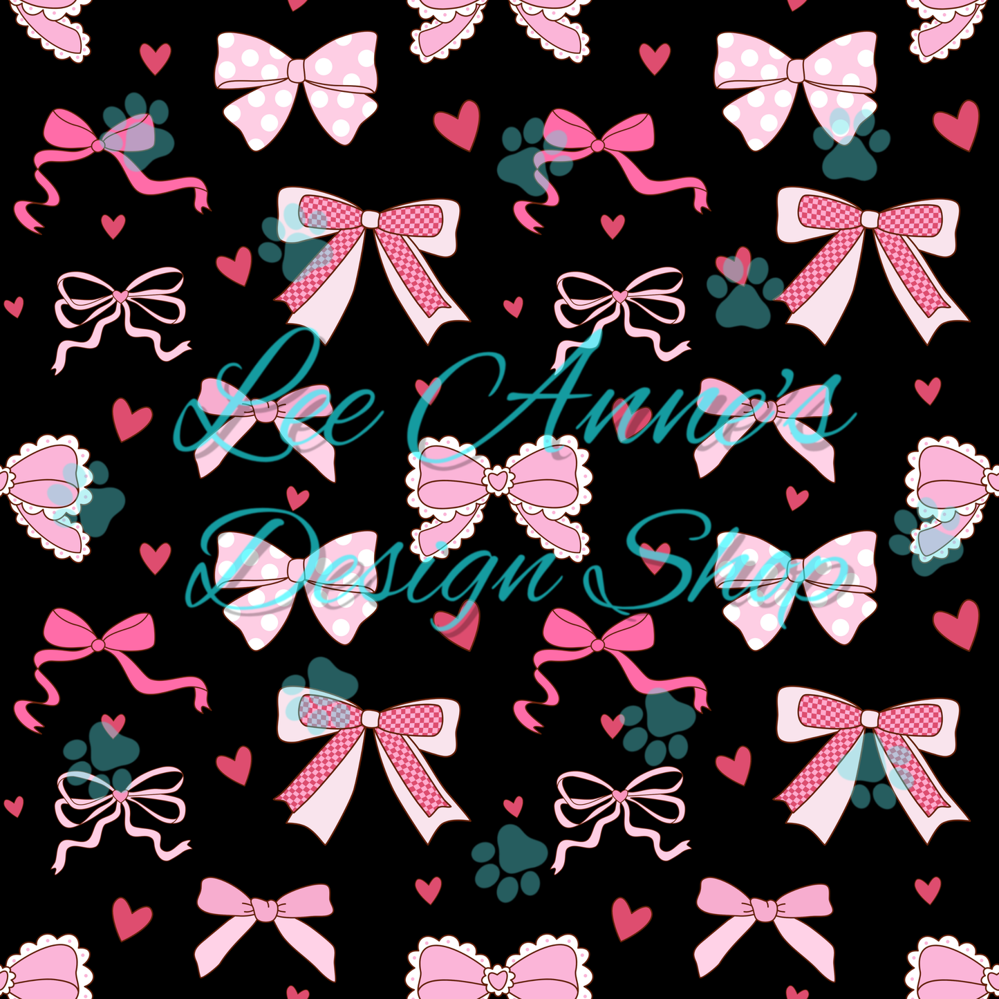 Valentines Bows Seamless