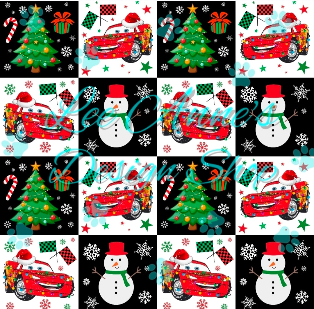 Cars Christmas Seamless
