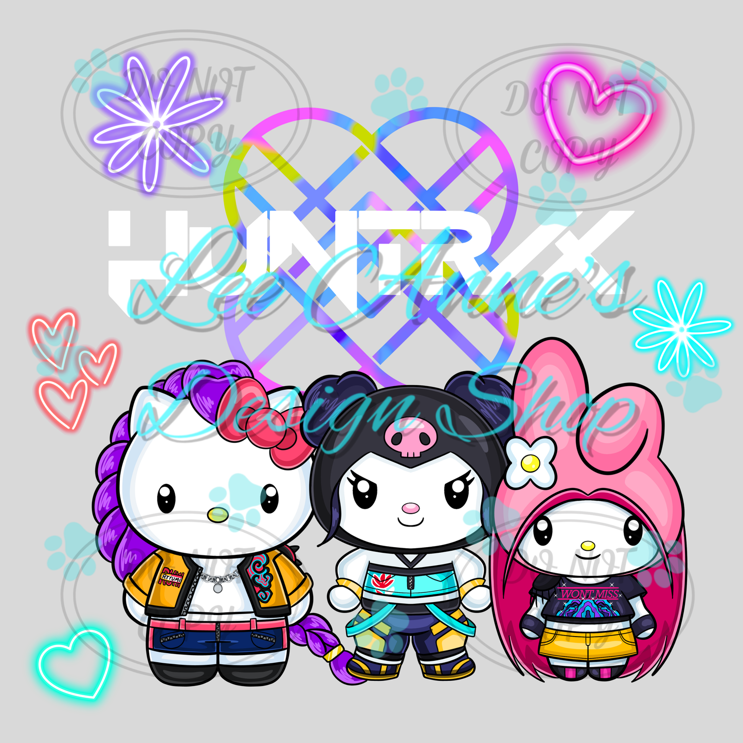 Kitty Demon Hunter Mashup Sublimation