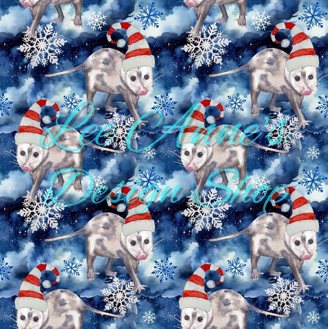 Christmas Possum Seamless