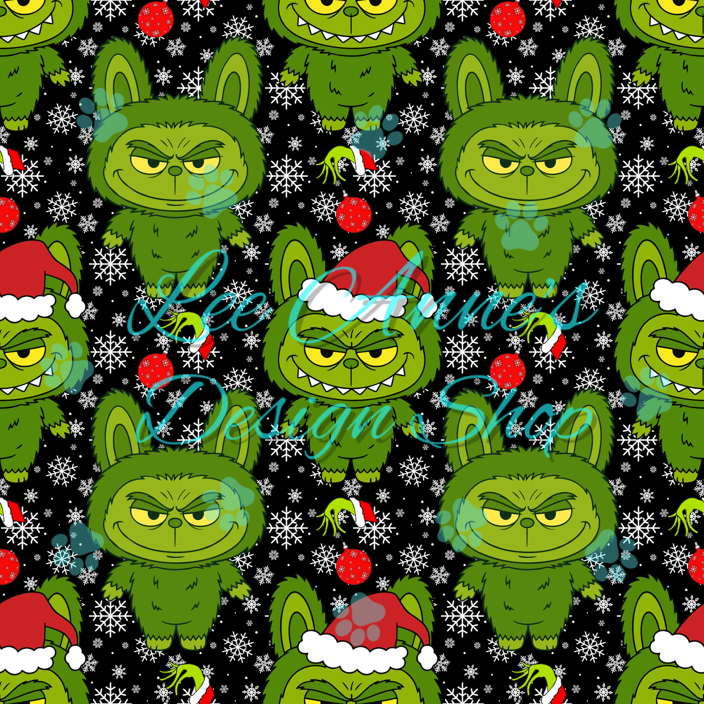 Christmas Monster Seamless
