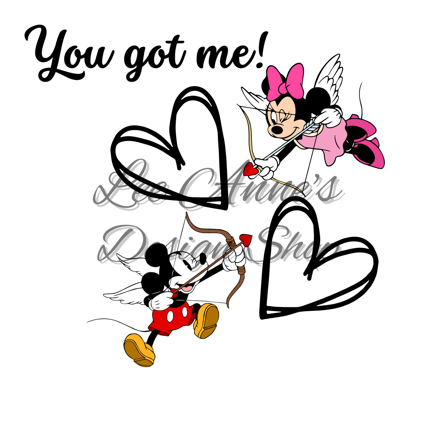 Valentines Mouse Sublimation