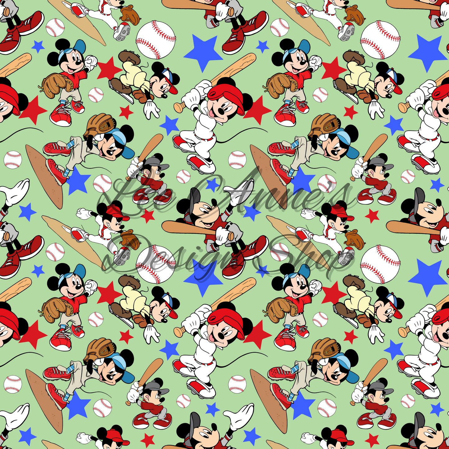 Mouse Baseball Seamless
