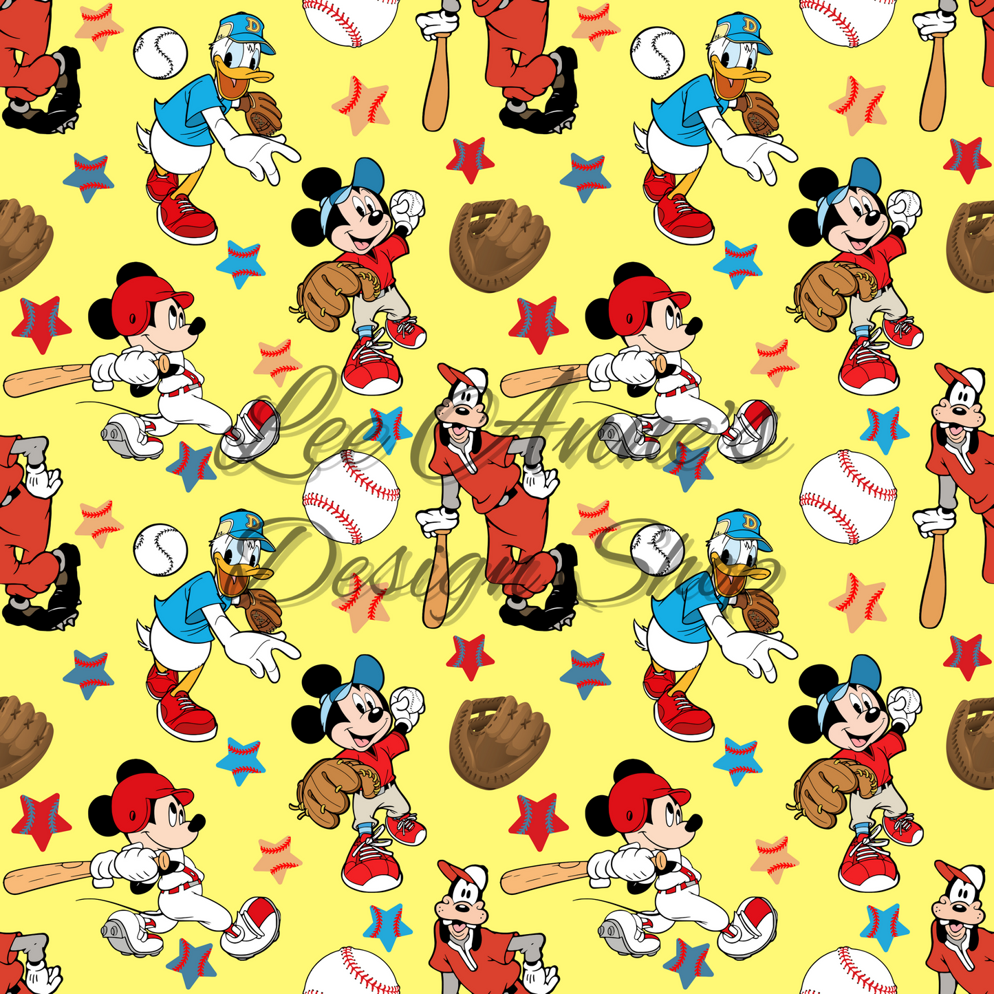 Mouse Baseball Seamless