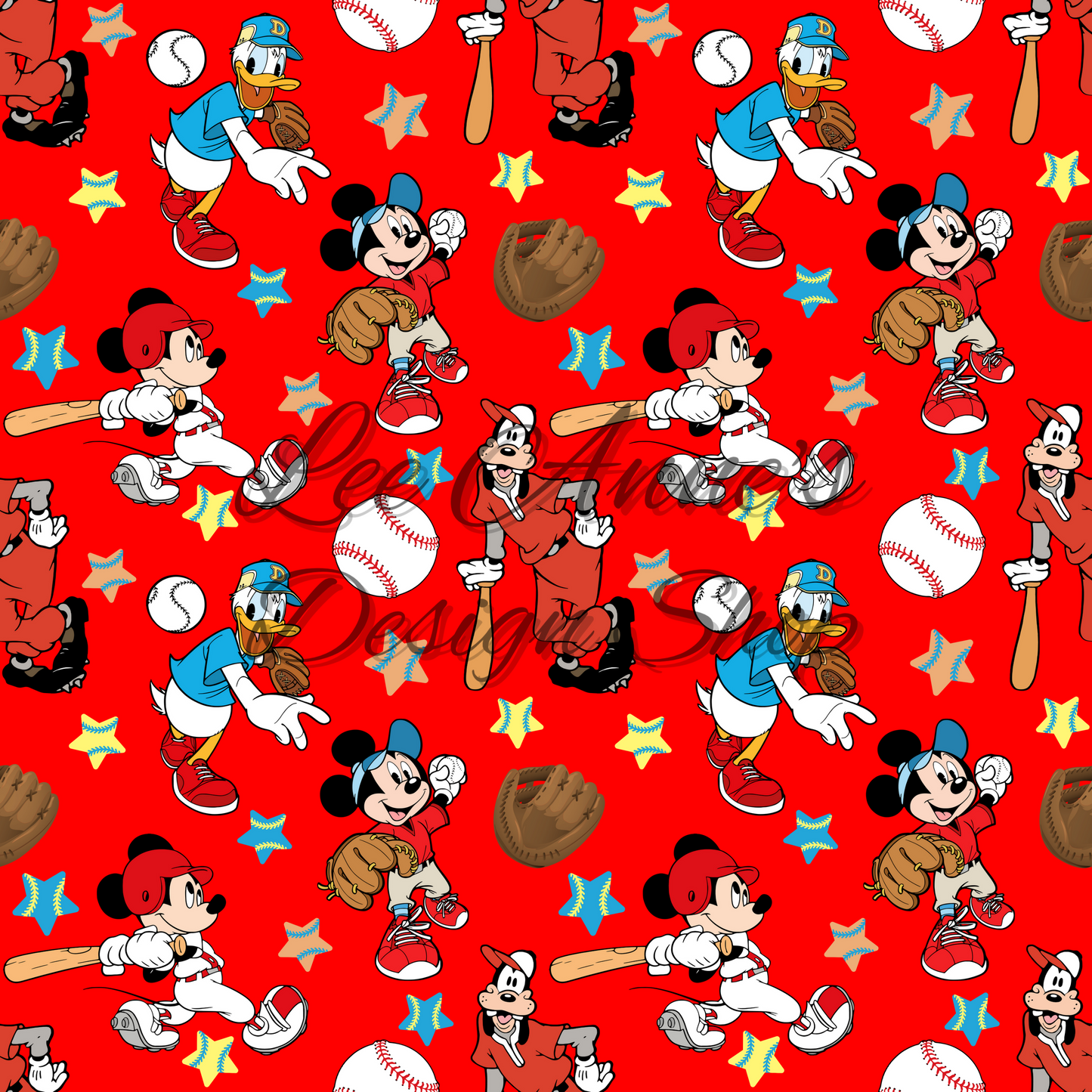 Mouse Baseball Seamless