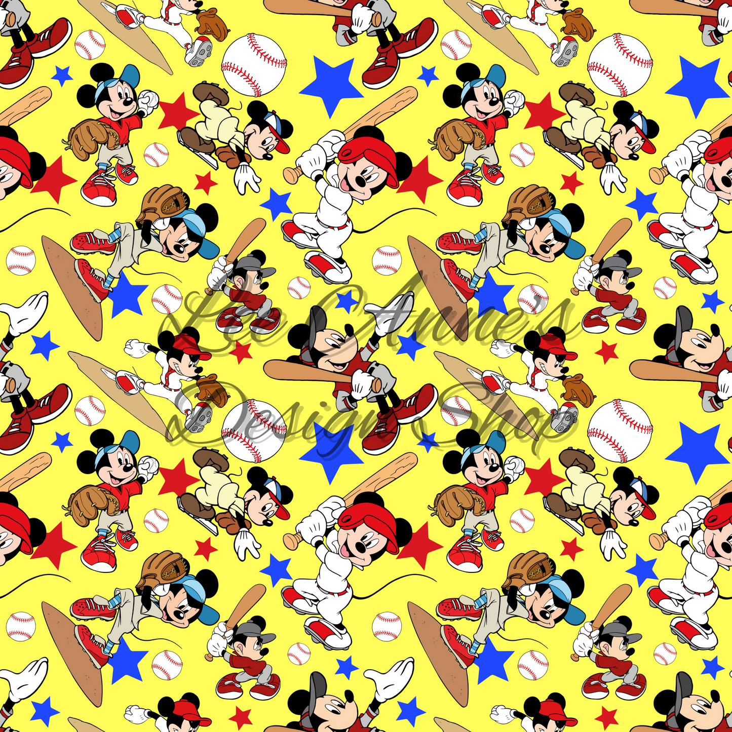 Mouse Baseball Seamless