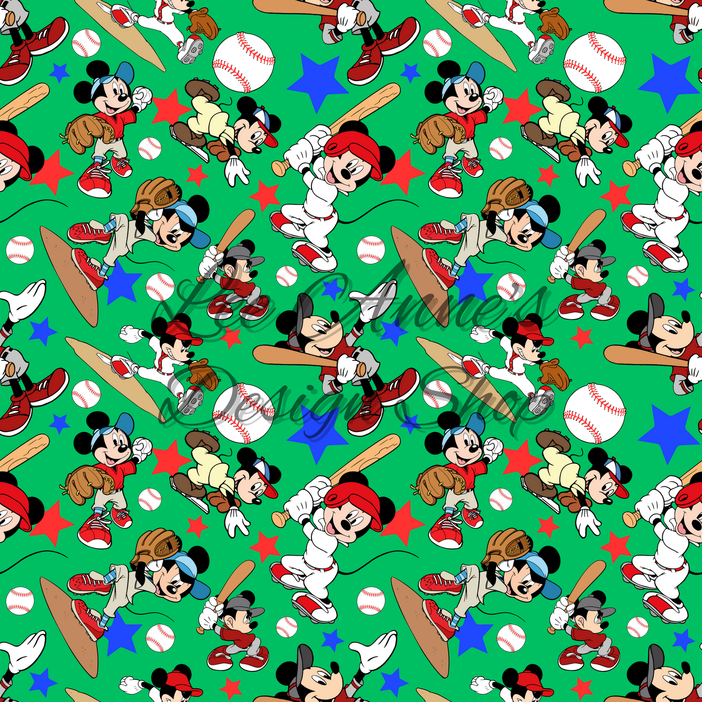 Mouse Baseball Seamless