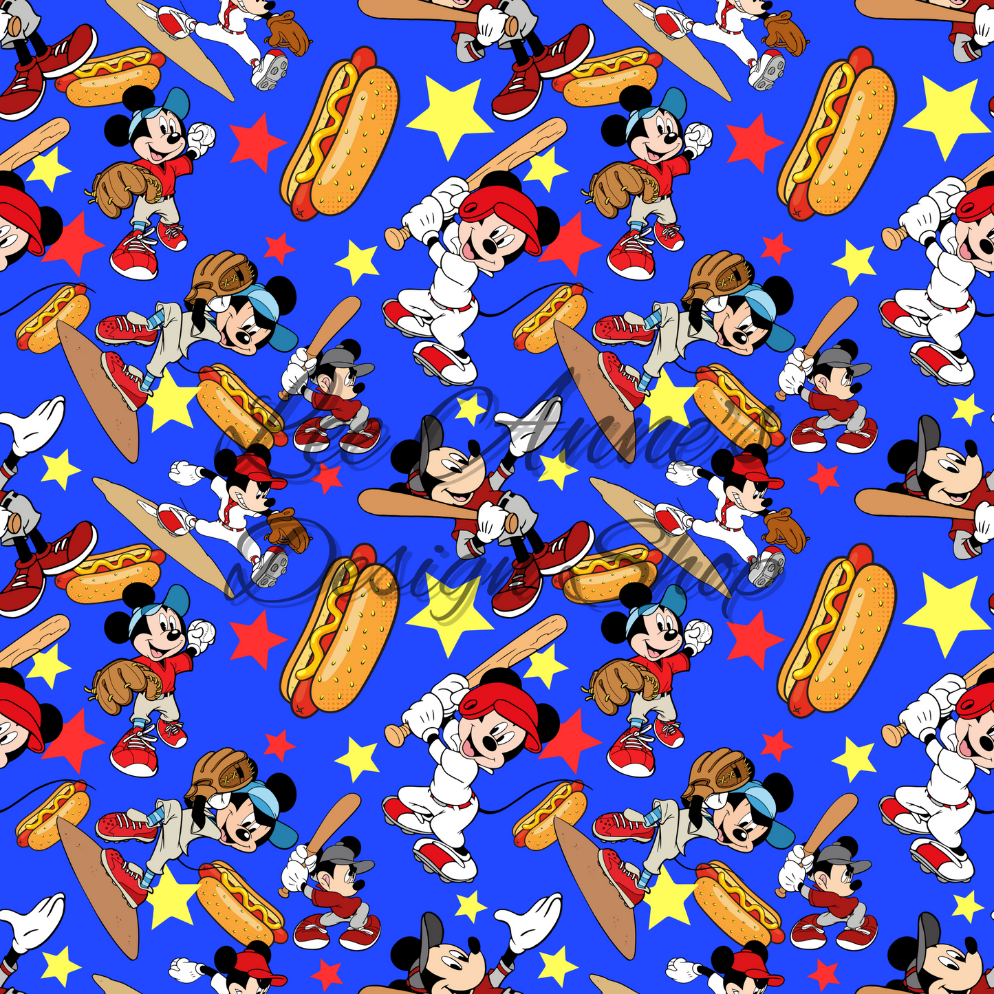 Mouse Baseball Seamless