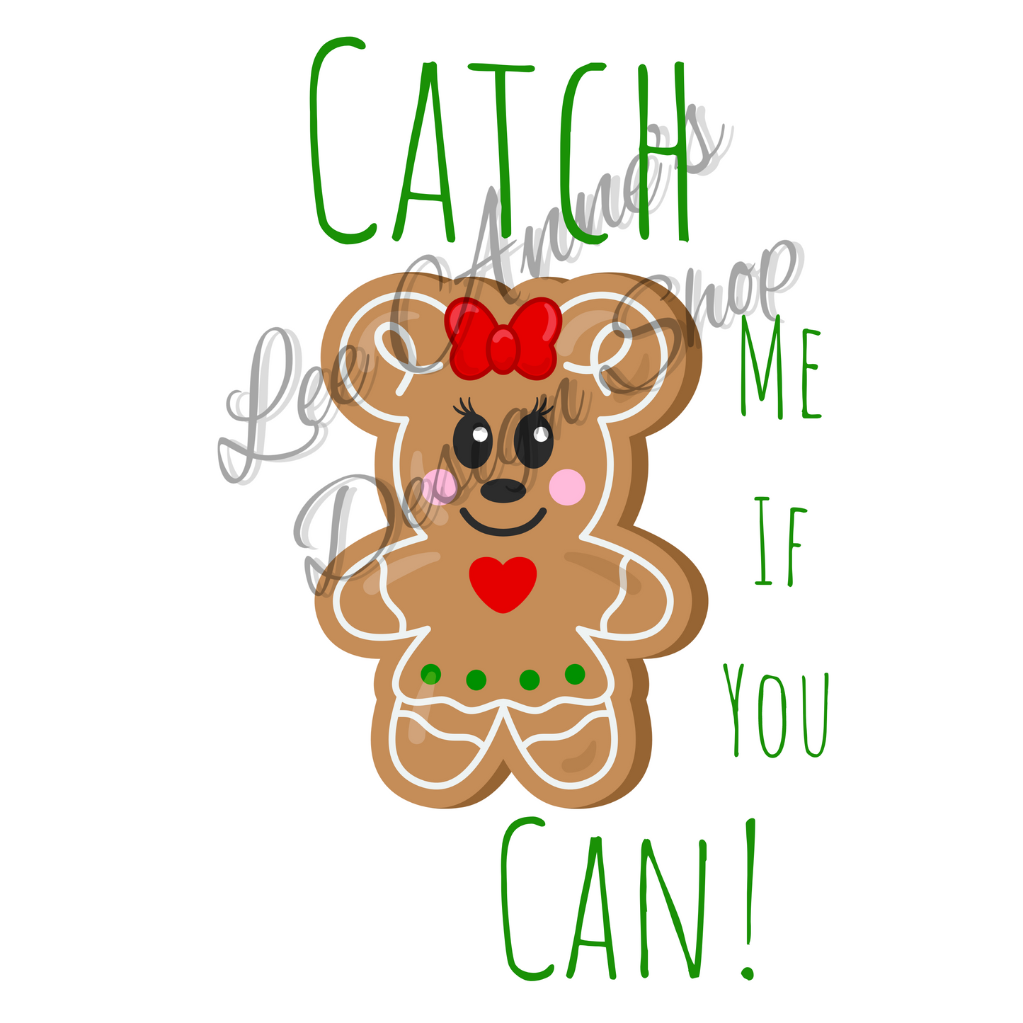 Mouse Cookie Sublimation Catch me if you can!