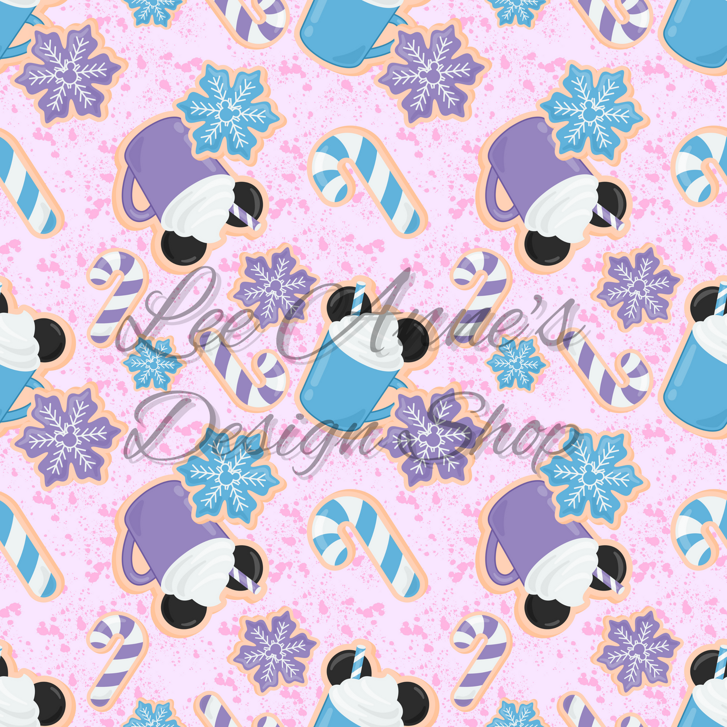 Mouse Snow Seamless