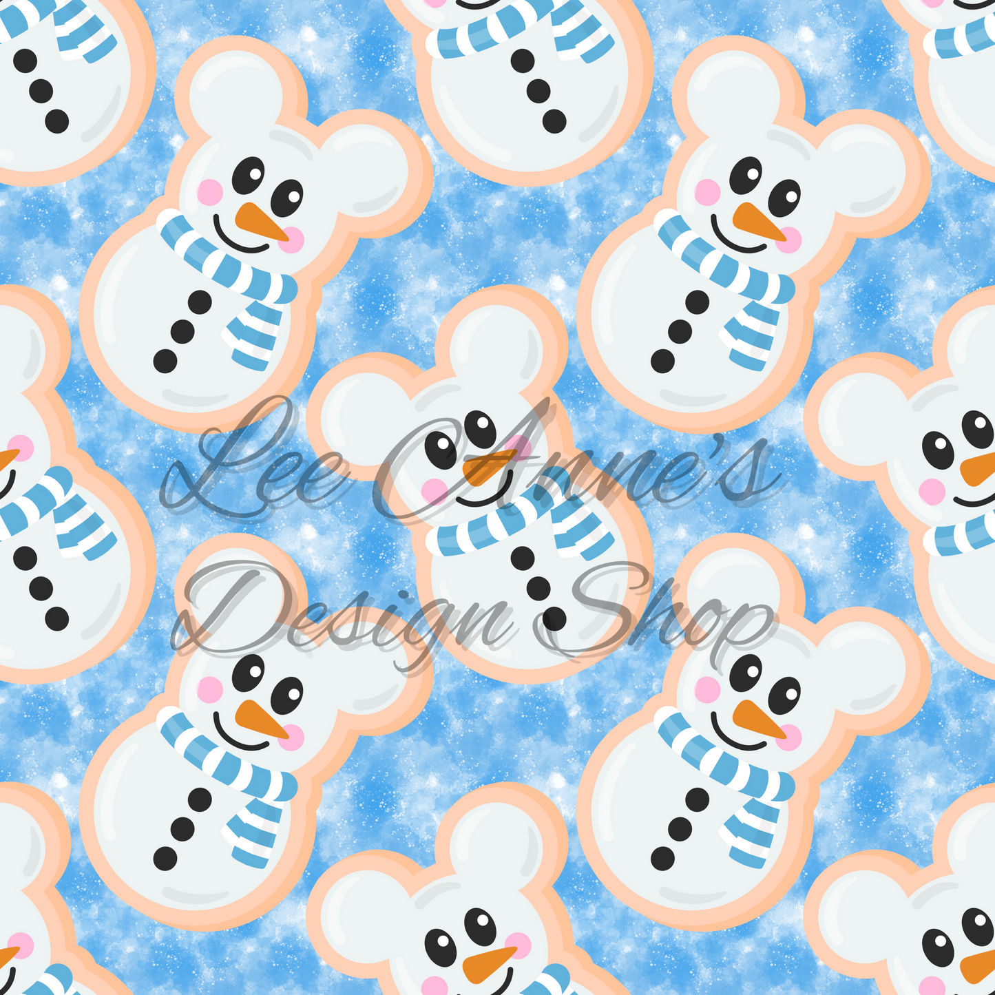 Mouse Snow Seamless