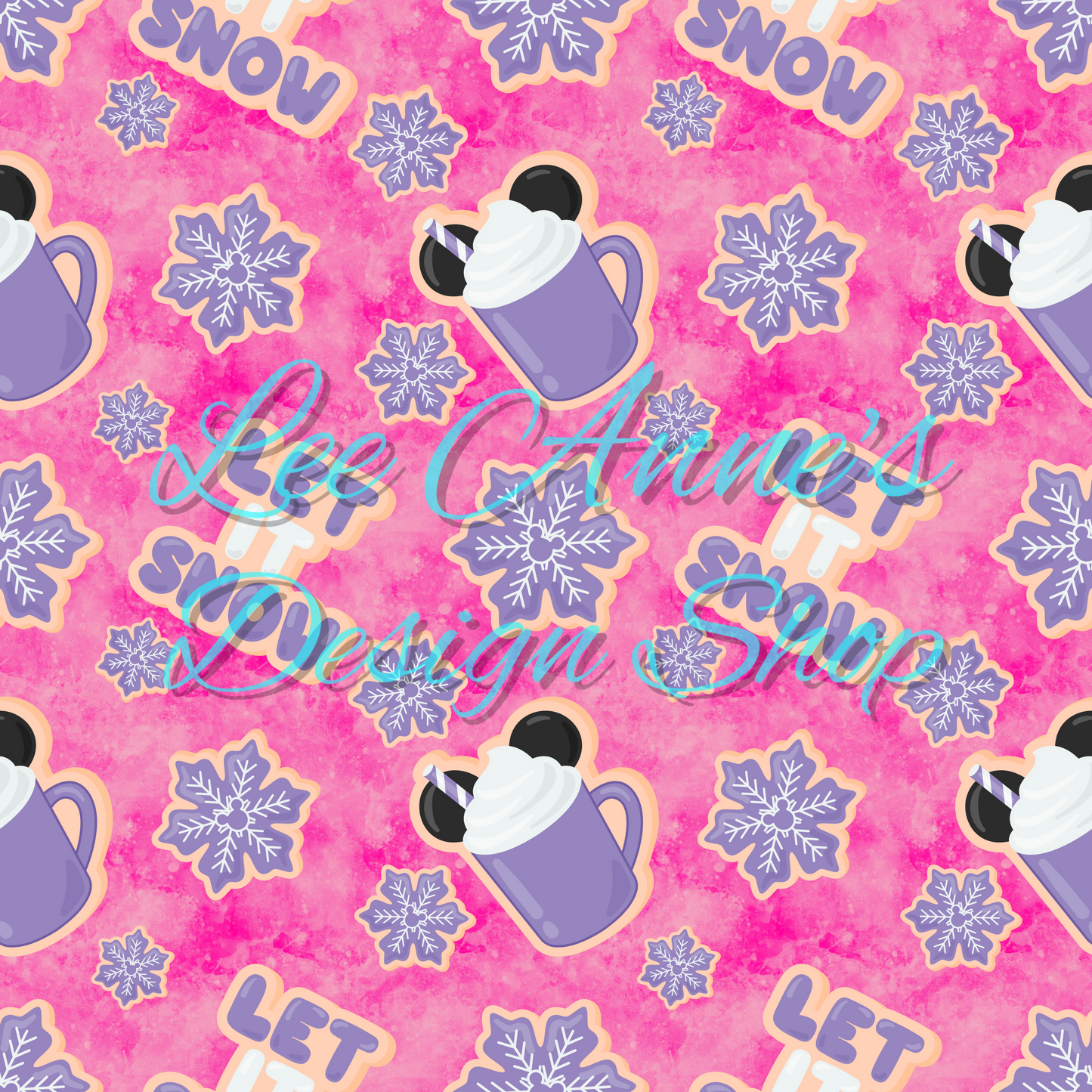 Mouse Snow Seamless