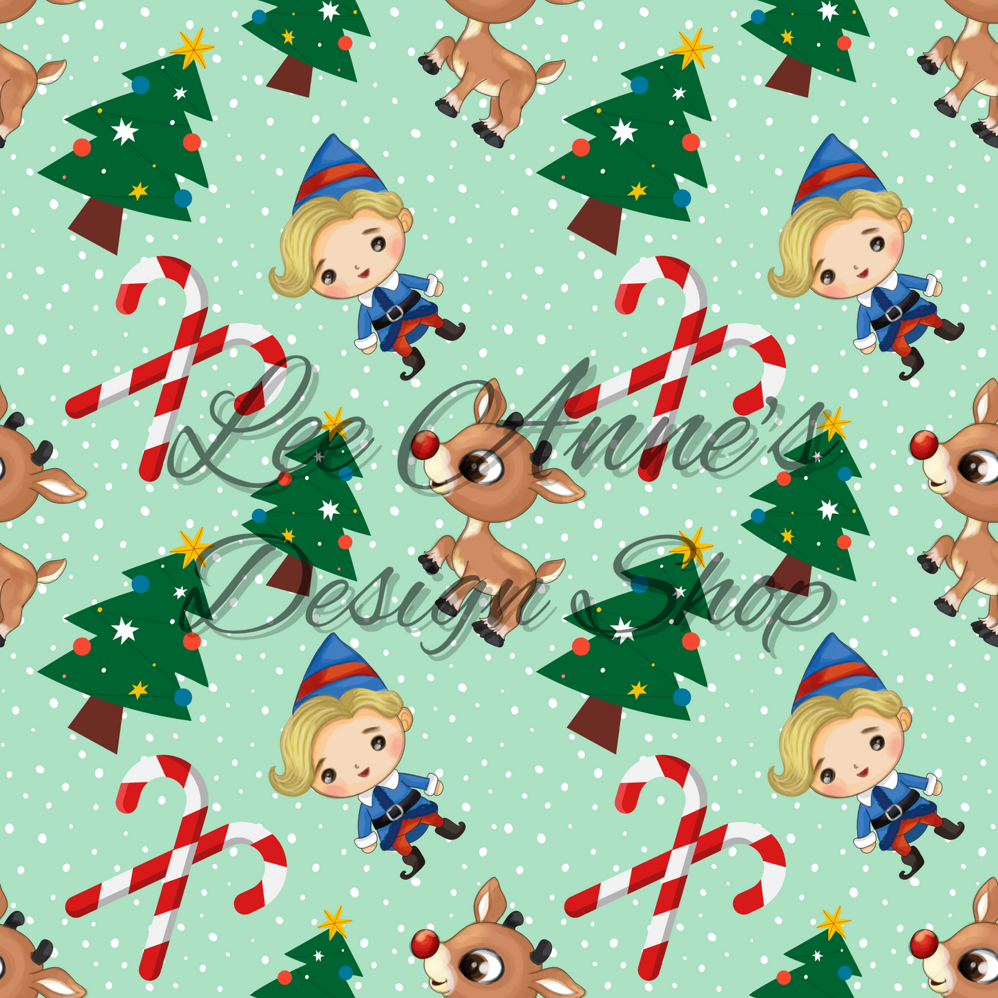 Christmas Reindeer Seamless