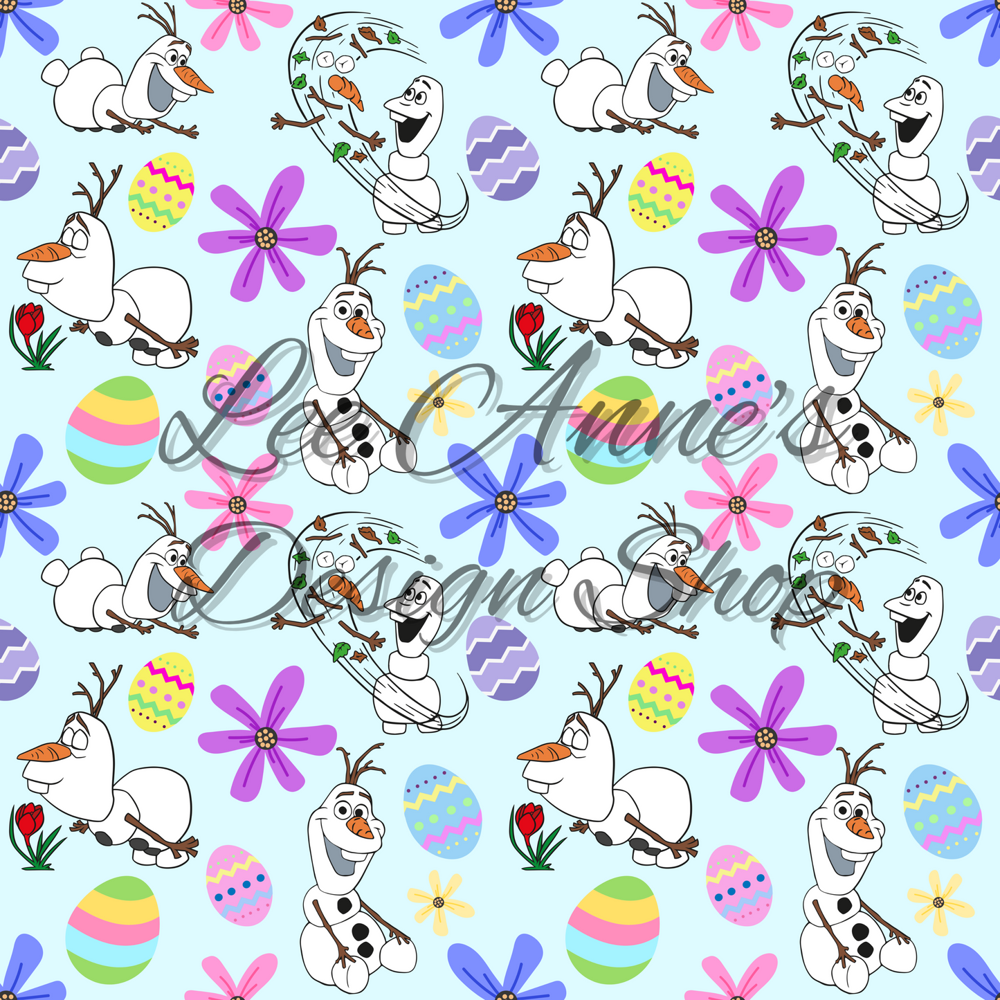 Froze Snowman Seamless