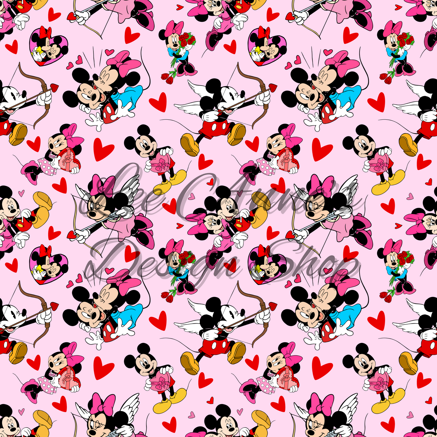 Valentines Mouse Seamless