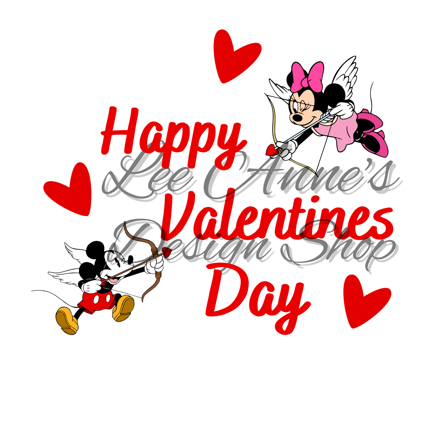 Valentines Mouse Sublimation