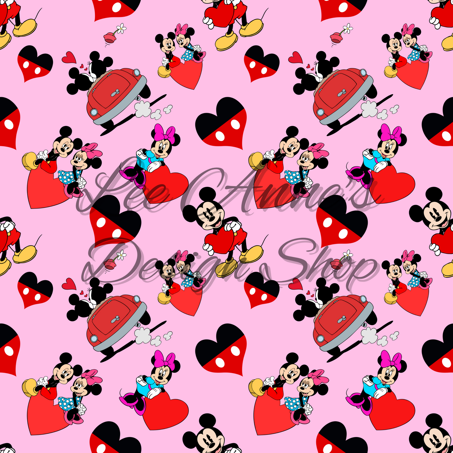 Valentines Mouse Seamless
