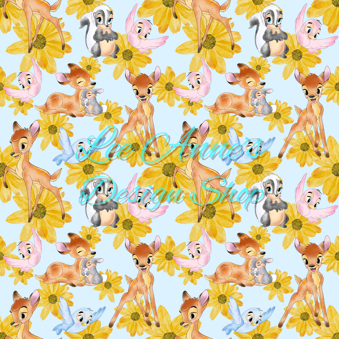 Deer and Friends Seamless