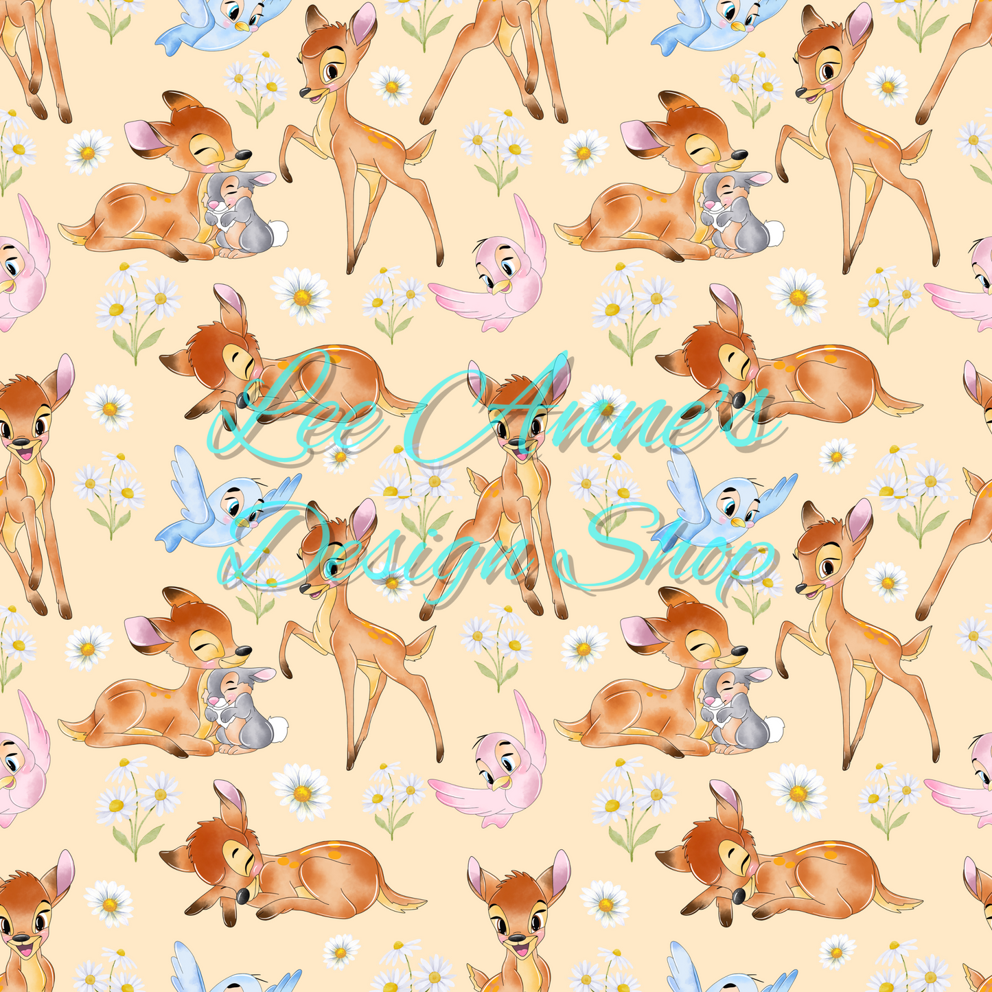 Deer and Friends Seamless