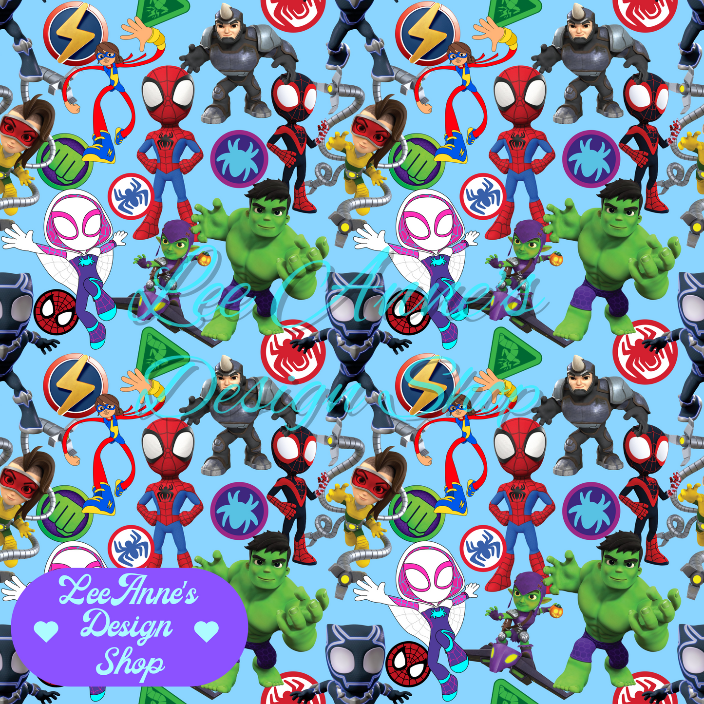 Spider Friends Seamless