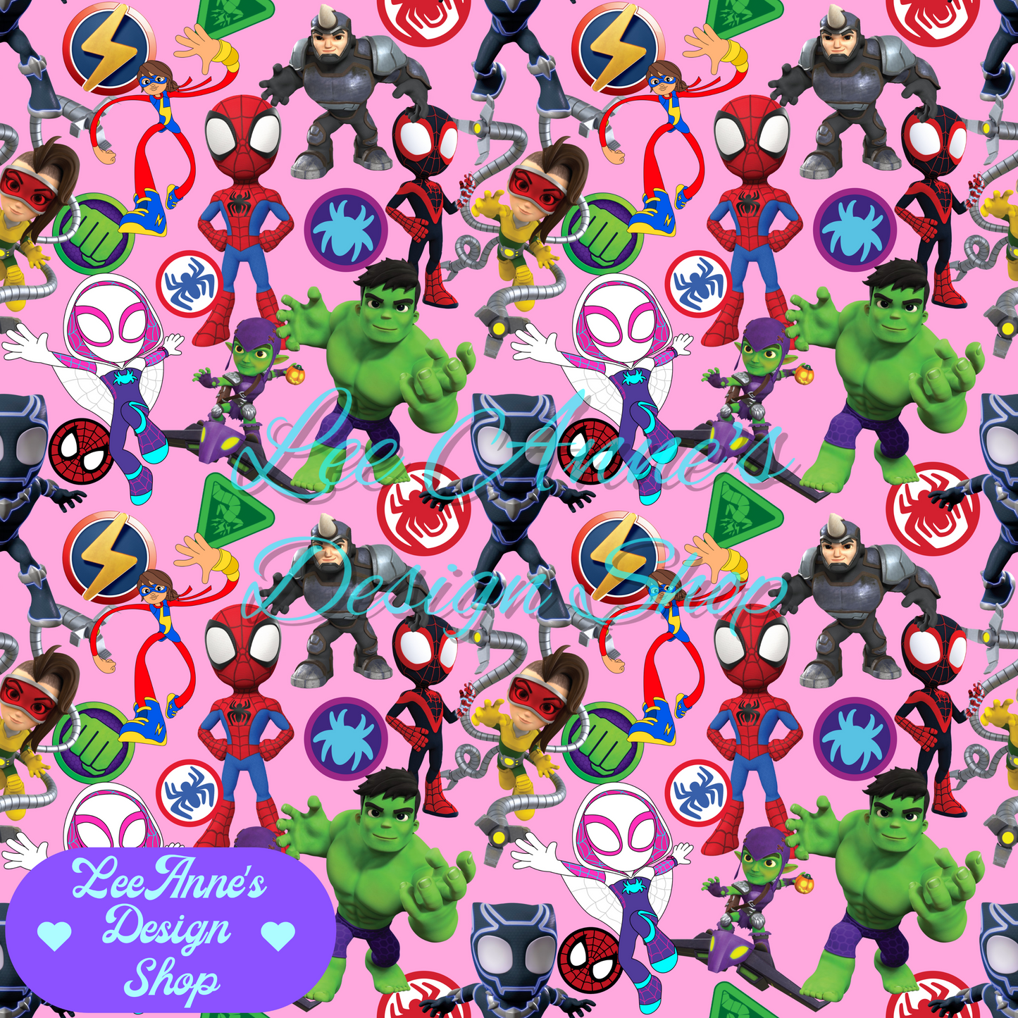 Spider Friends Seamless