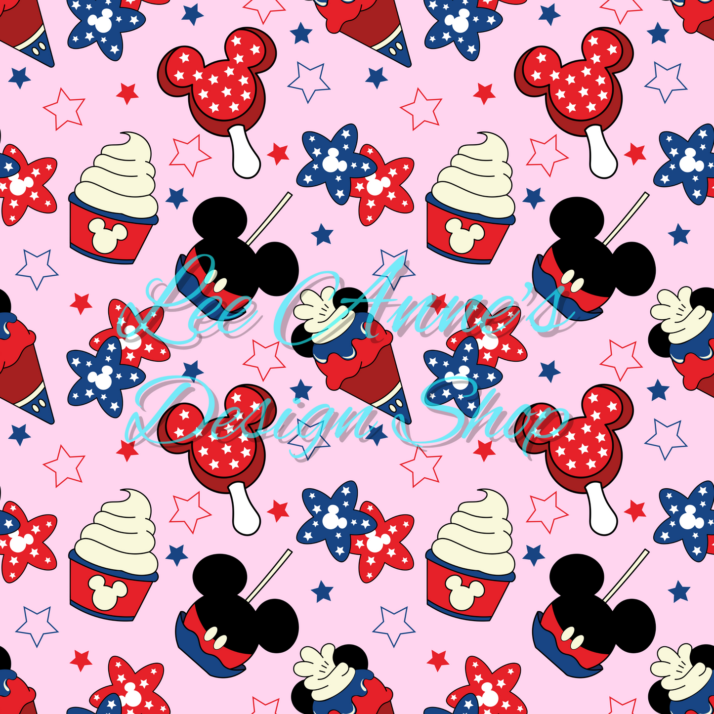 Mouse Fourth July Seamless