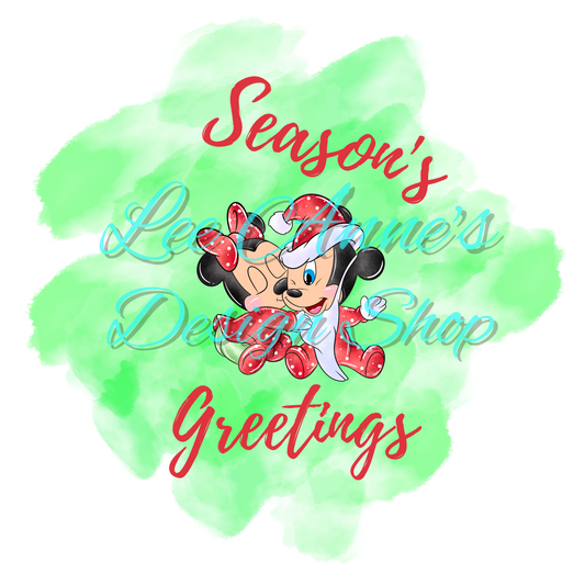 Limited Christmas Mouse Sublimation