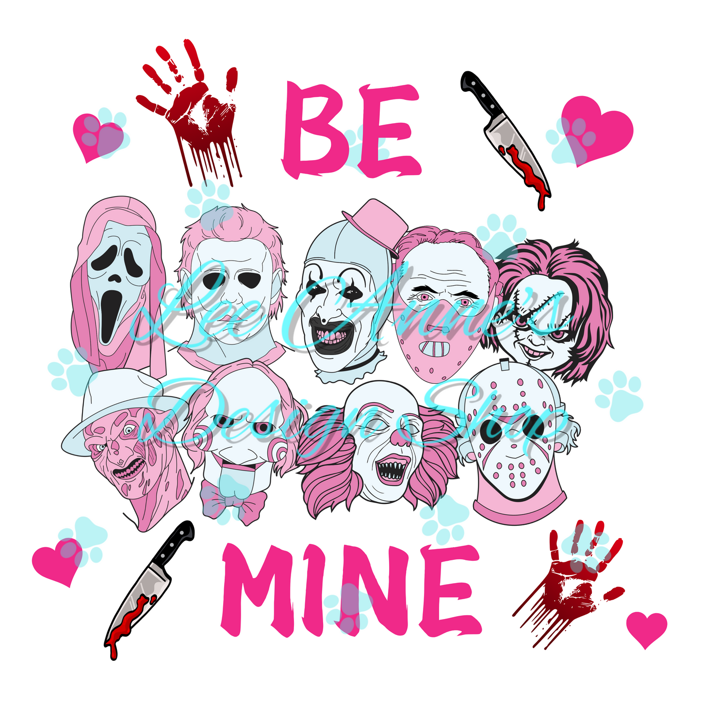 Horror Valentines Sublimation