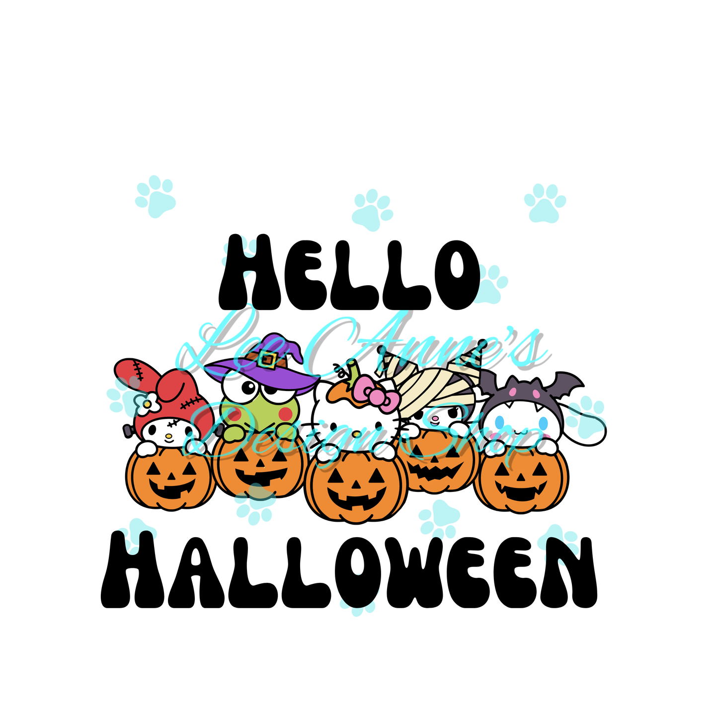 Halloween Kitty Sublimation