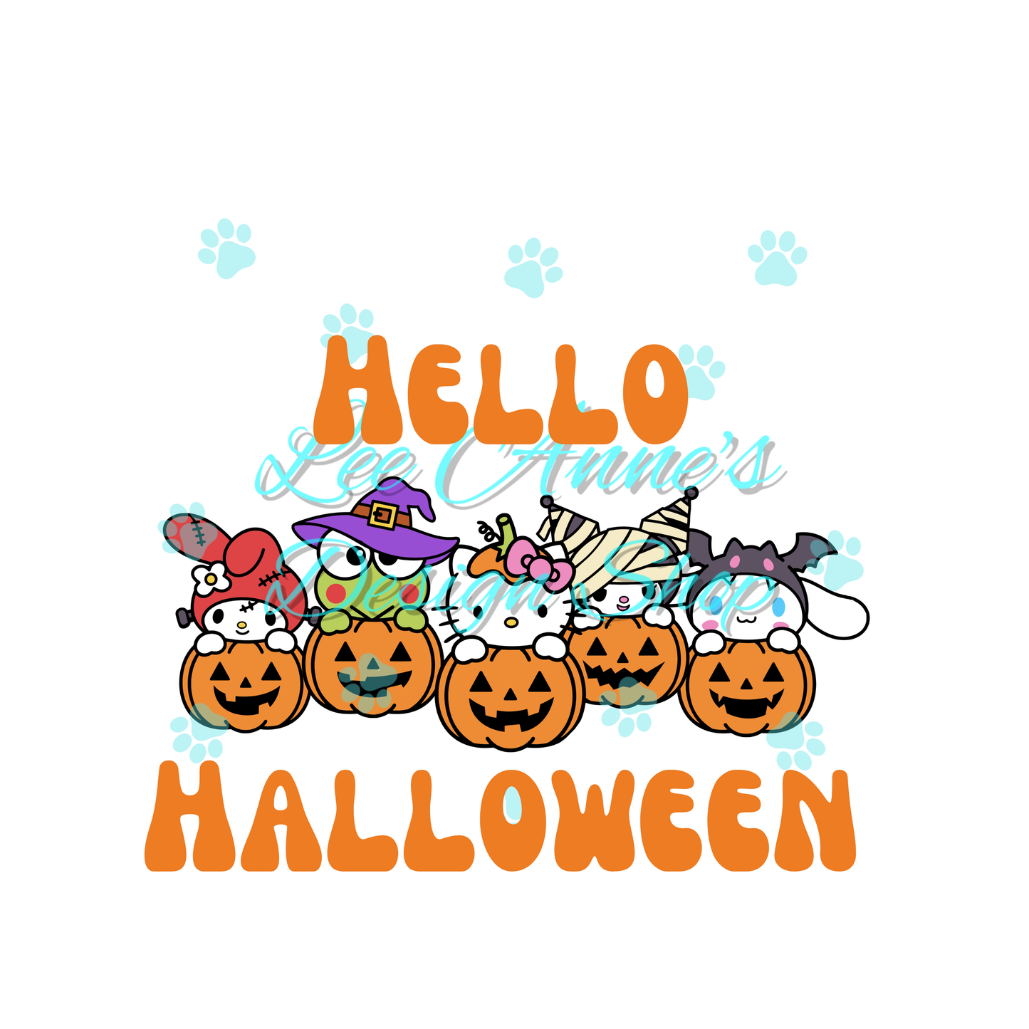 Halloween Kitty Sublimation